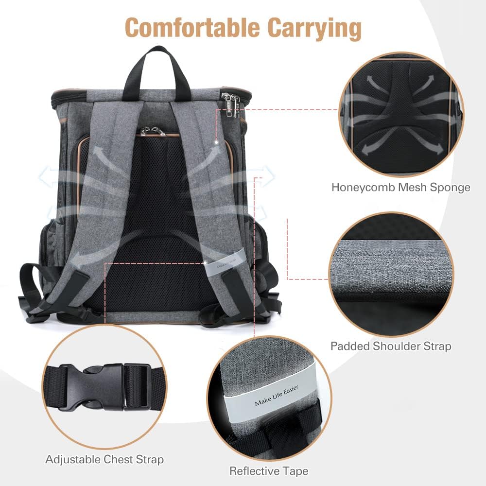 Transportrucksack, L 25 x B 32 x H 38 cm, Grau