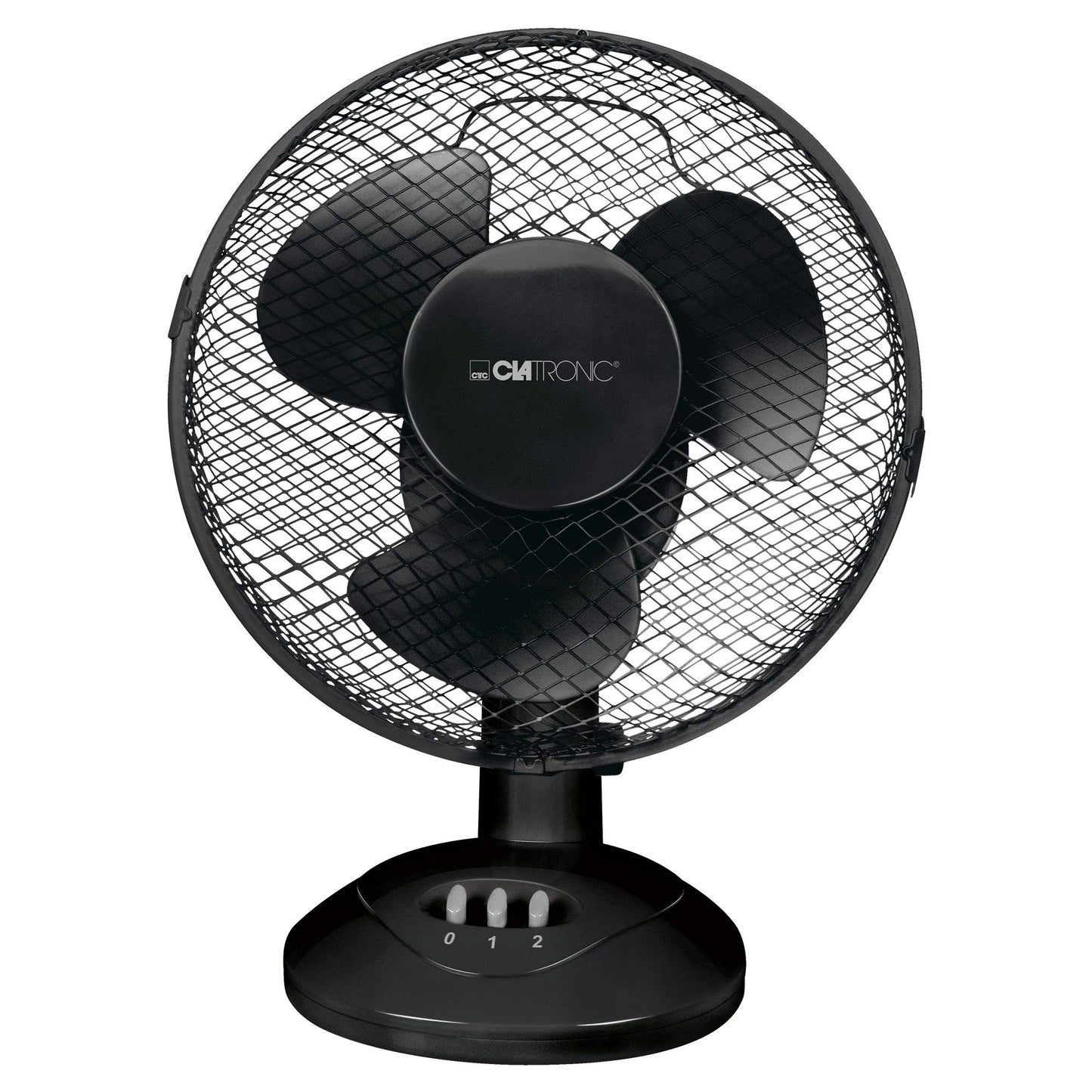 Tischventilator mit Schwenkfunktion, Schwarz Ø 23 cm