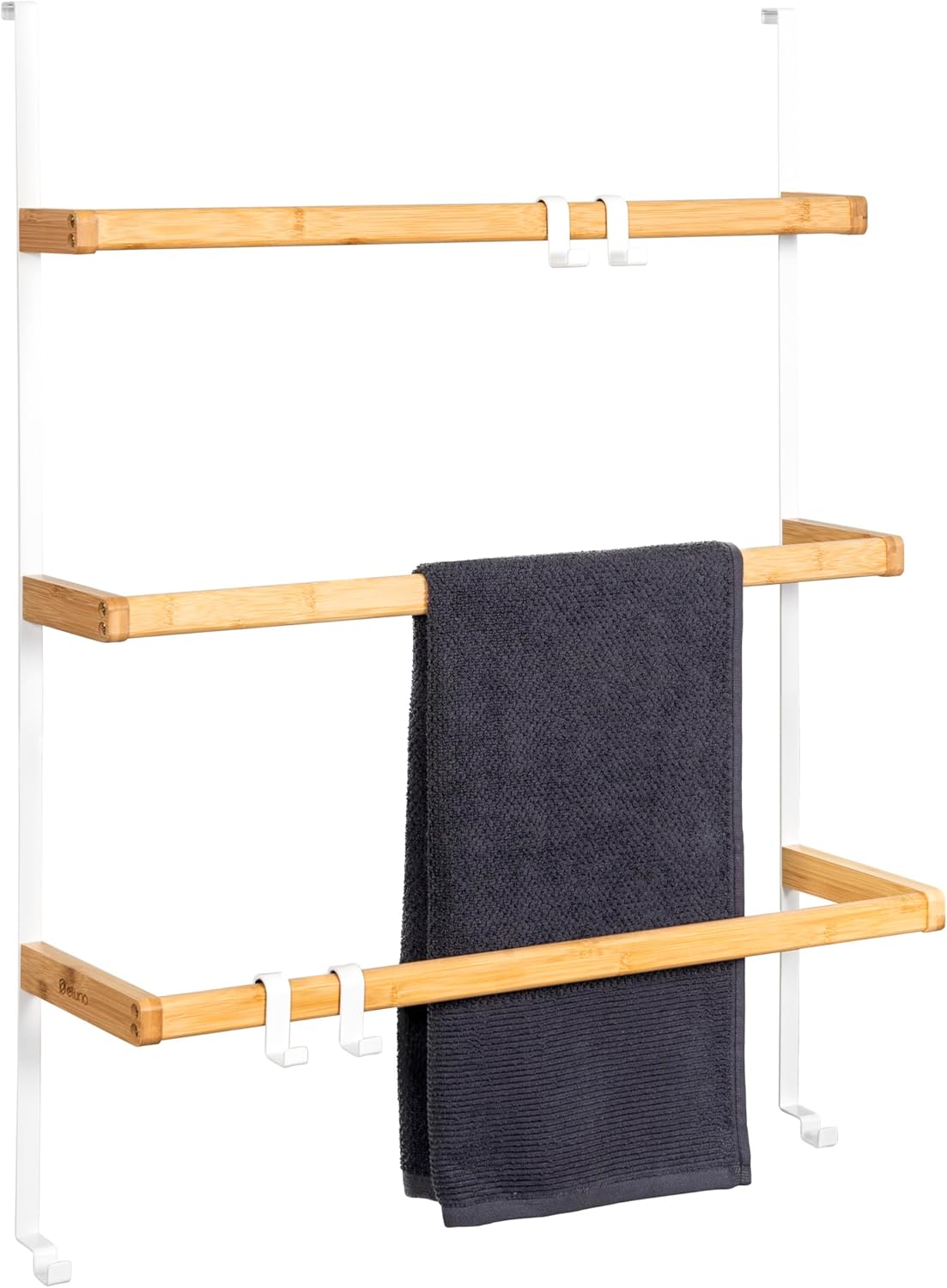 Tür-Handtuchhalter und Haken, Weiß