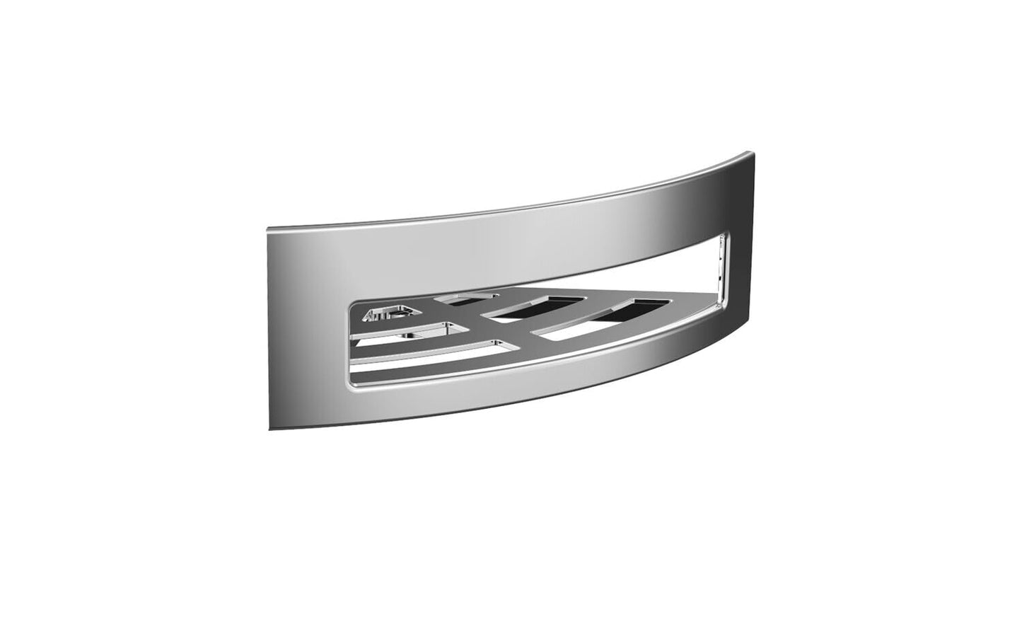 Eckwandkorb system2, Eckwandkorb Single Silber