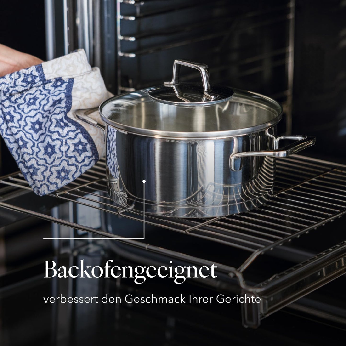 9-teiliges Kochtopf-Set mit Deckel, Lumio 9-Teilig