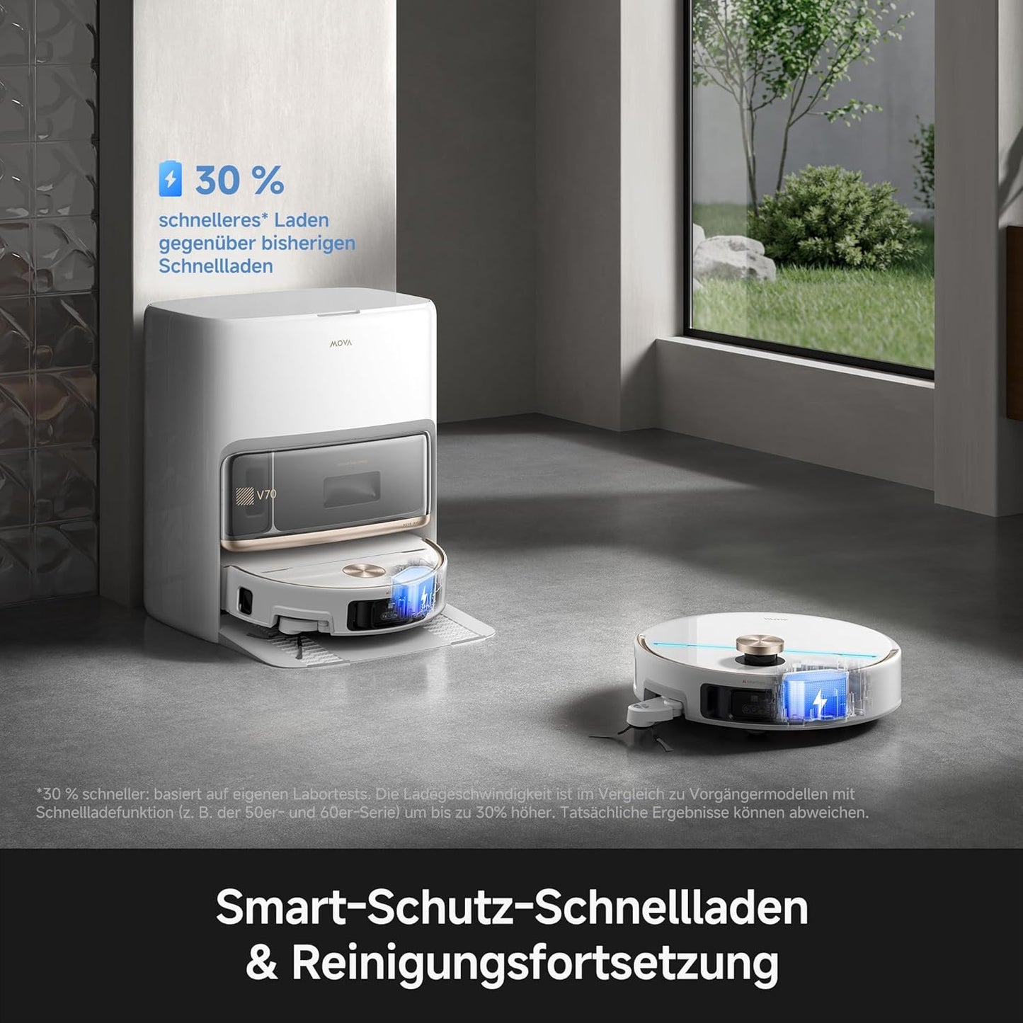 V70 Ultra Complete X Saugroboter mit MaxiReachX Seitenbürste, V70 Ultra Complete X White
