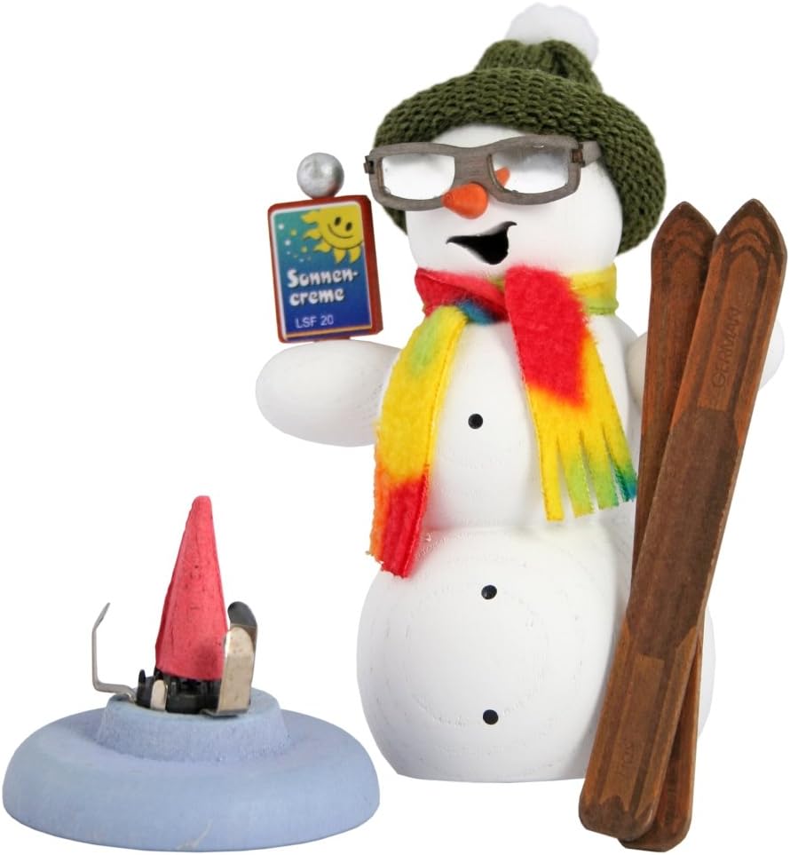 Räucherfigur Schneemann Après Ski, Apre´s Ski