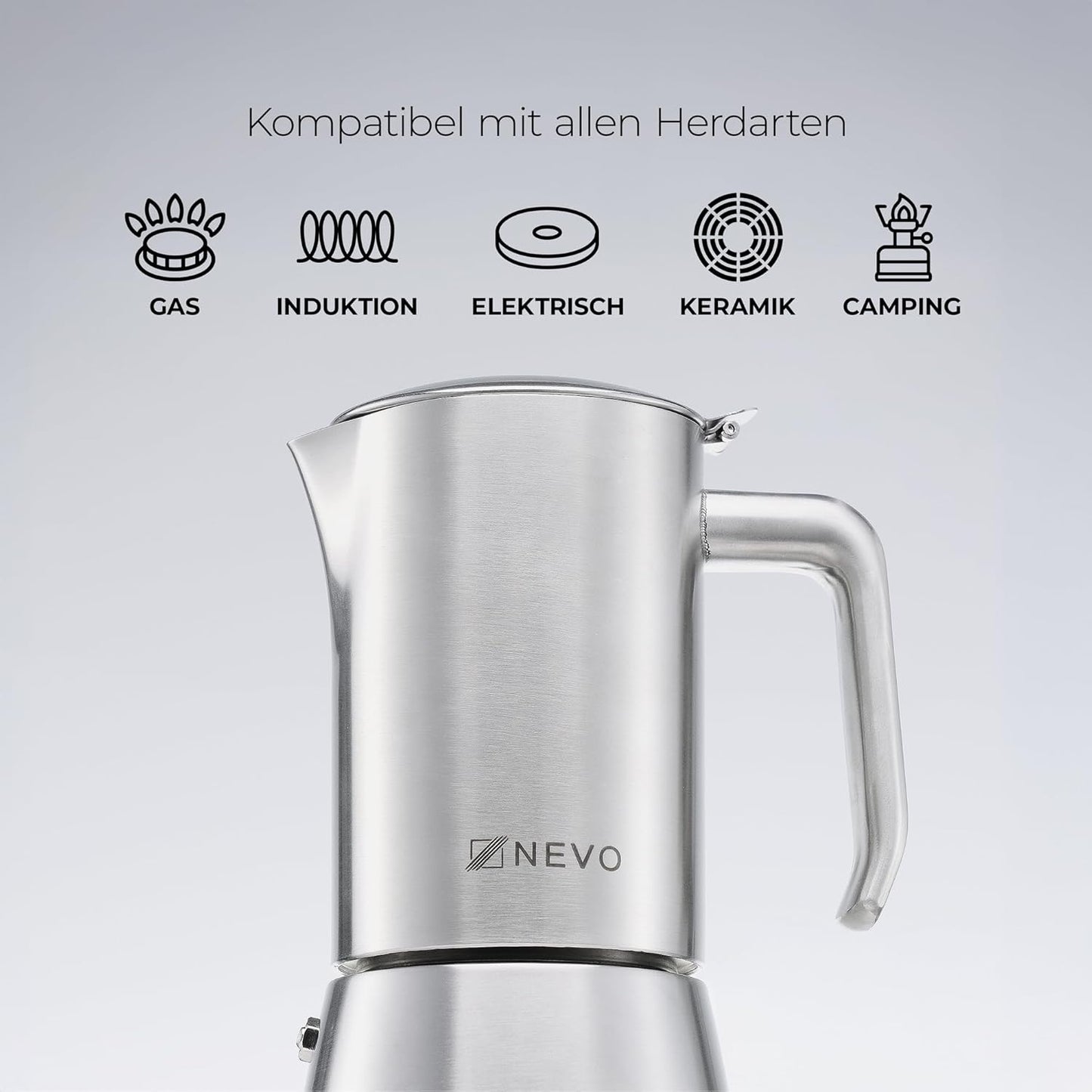 Espressokocher Edelstahl