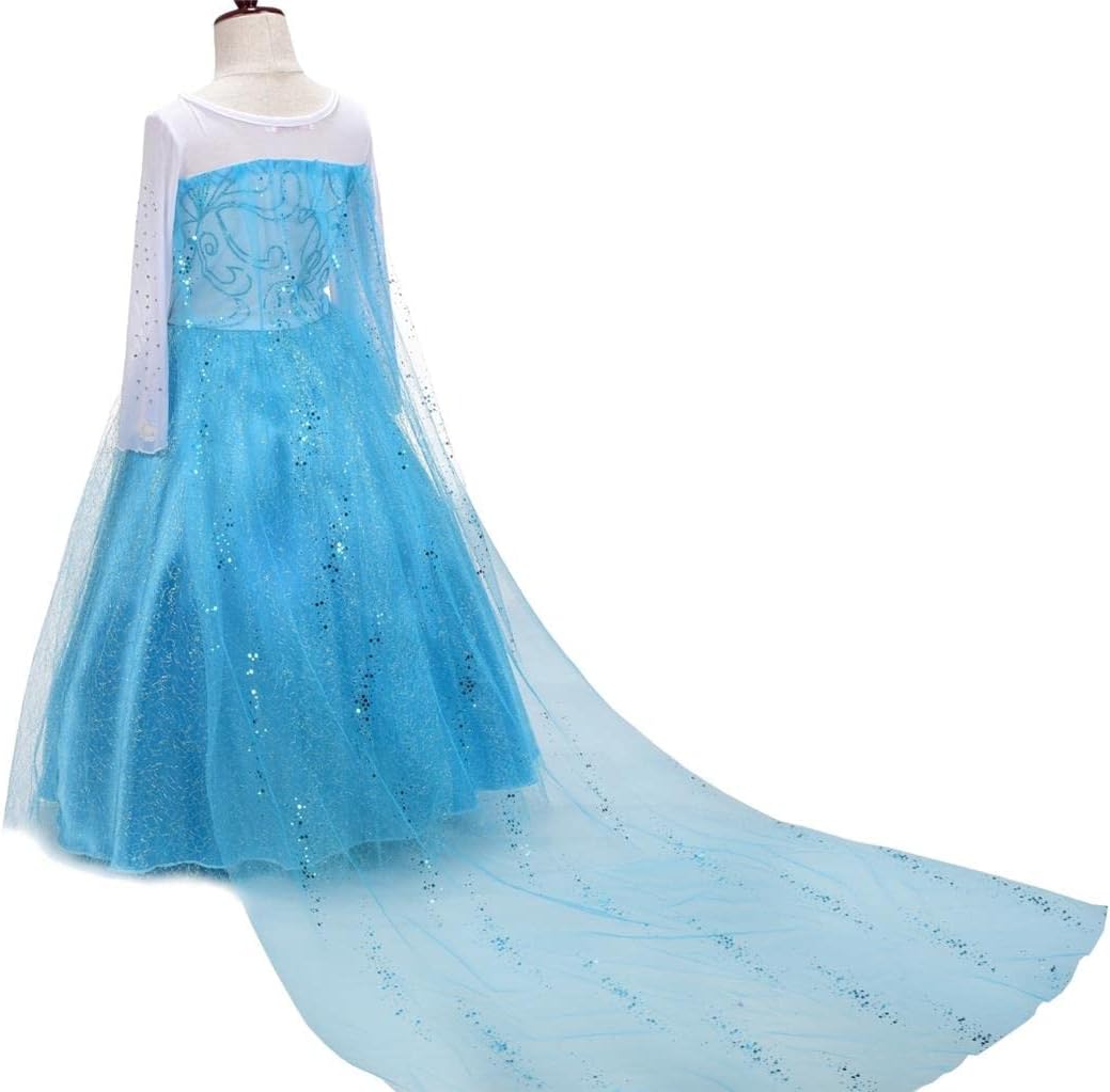 Prinzessinnen-Kleid mit Schleppe und Zubehör, Stil F (Fester Zug) - mit Zubehör 2 Jahre