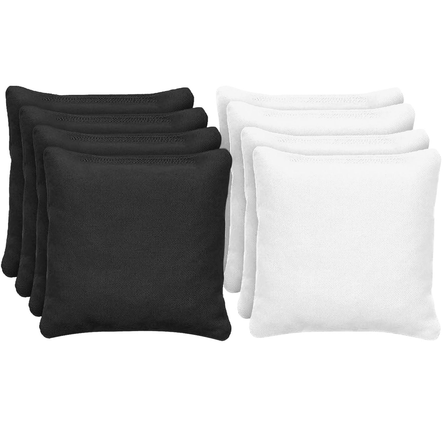 Cornhole Säckchen-Set (8 Stück), Cornhole Tasche - Schwarze und Weisse