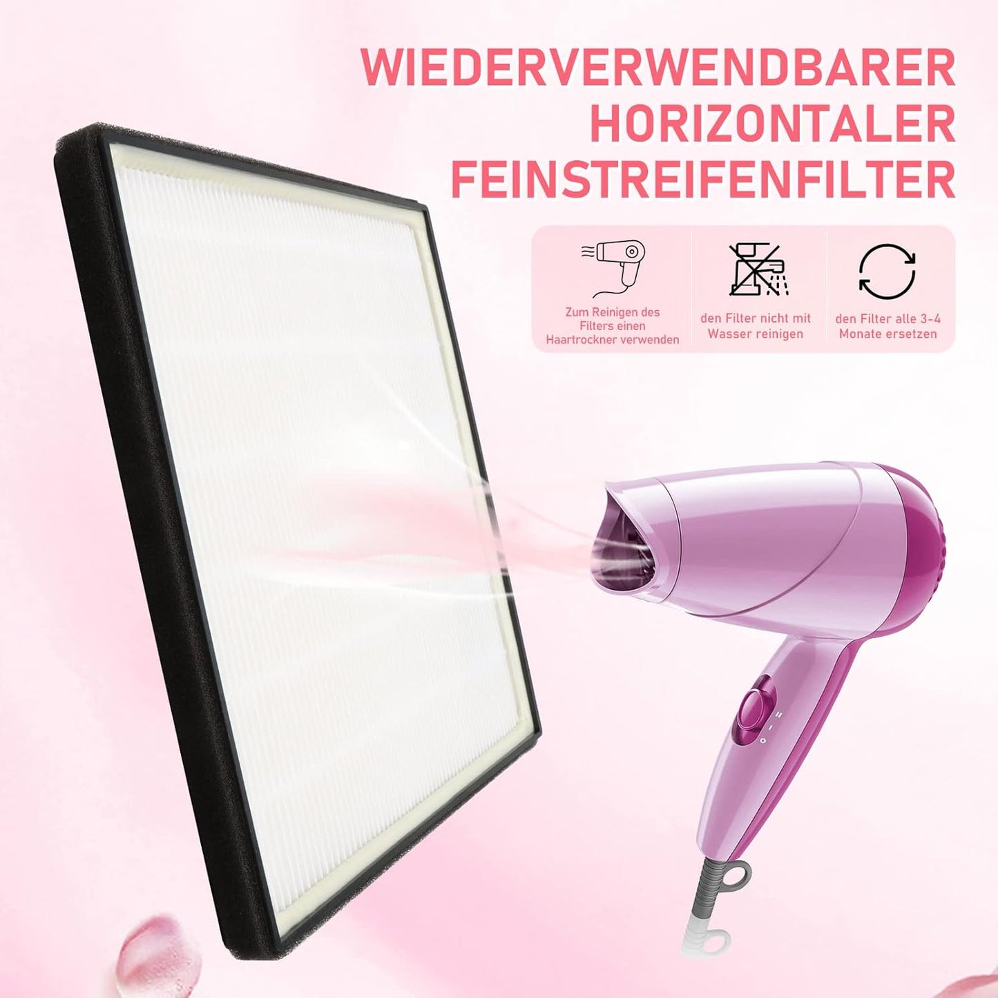 Nagelstaubsauger, rosa