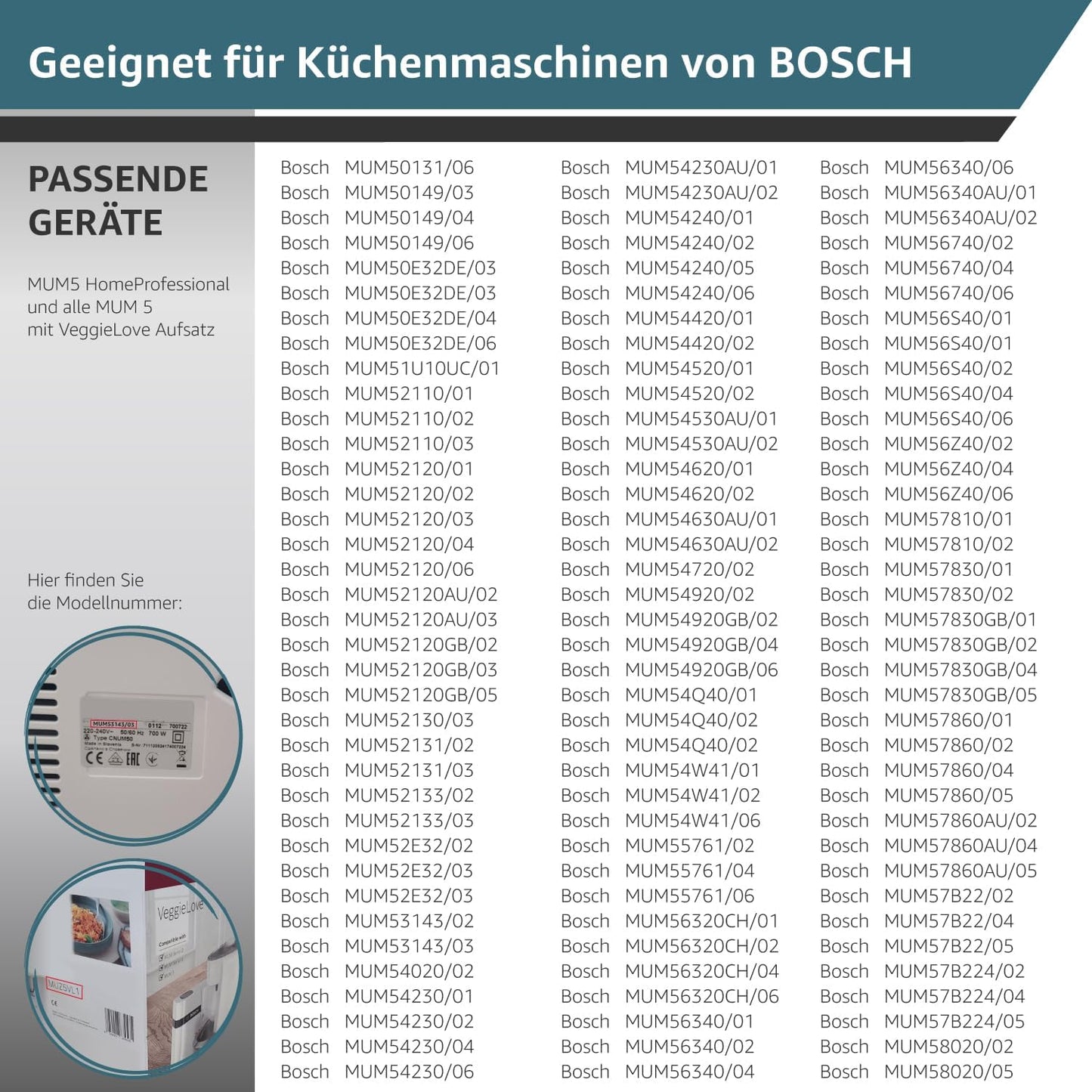 2-teiliges Durchlaufschnitzlerflügel-Set für Küchenmaschinen MUM5, 2 Stück passend für MUM5