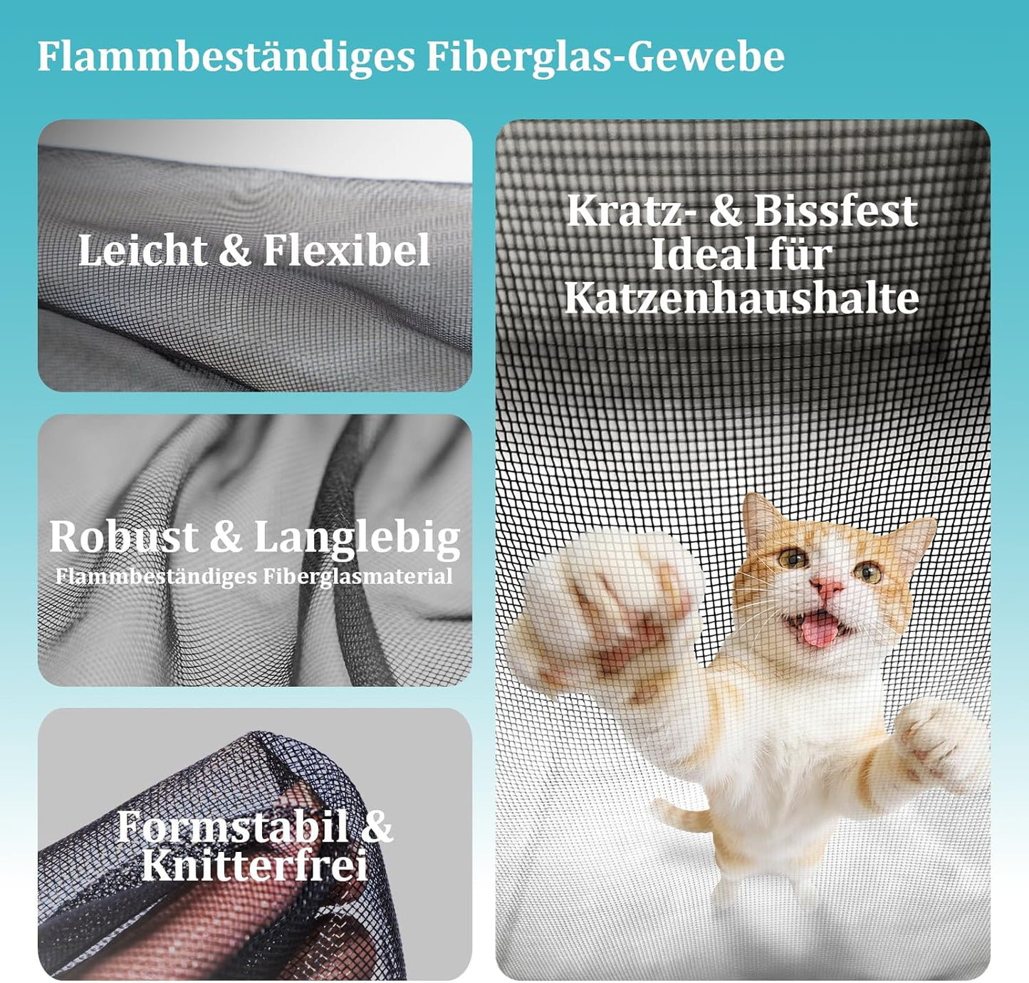 Fliegengitter für Balkontüren, magnetisch, robust, 100x210 cm Vp Pro Schwarz