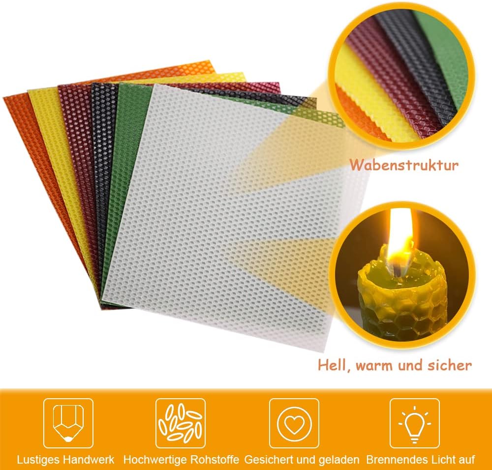 Bienenwachskerzen-DIY-Kit für Kinder und Erwachsene, klassisch