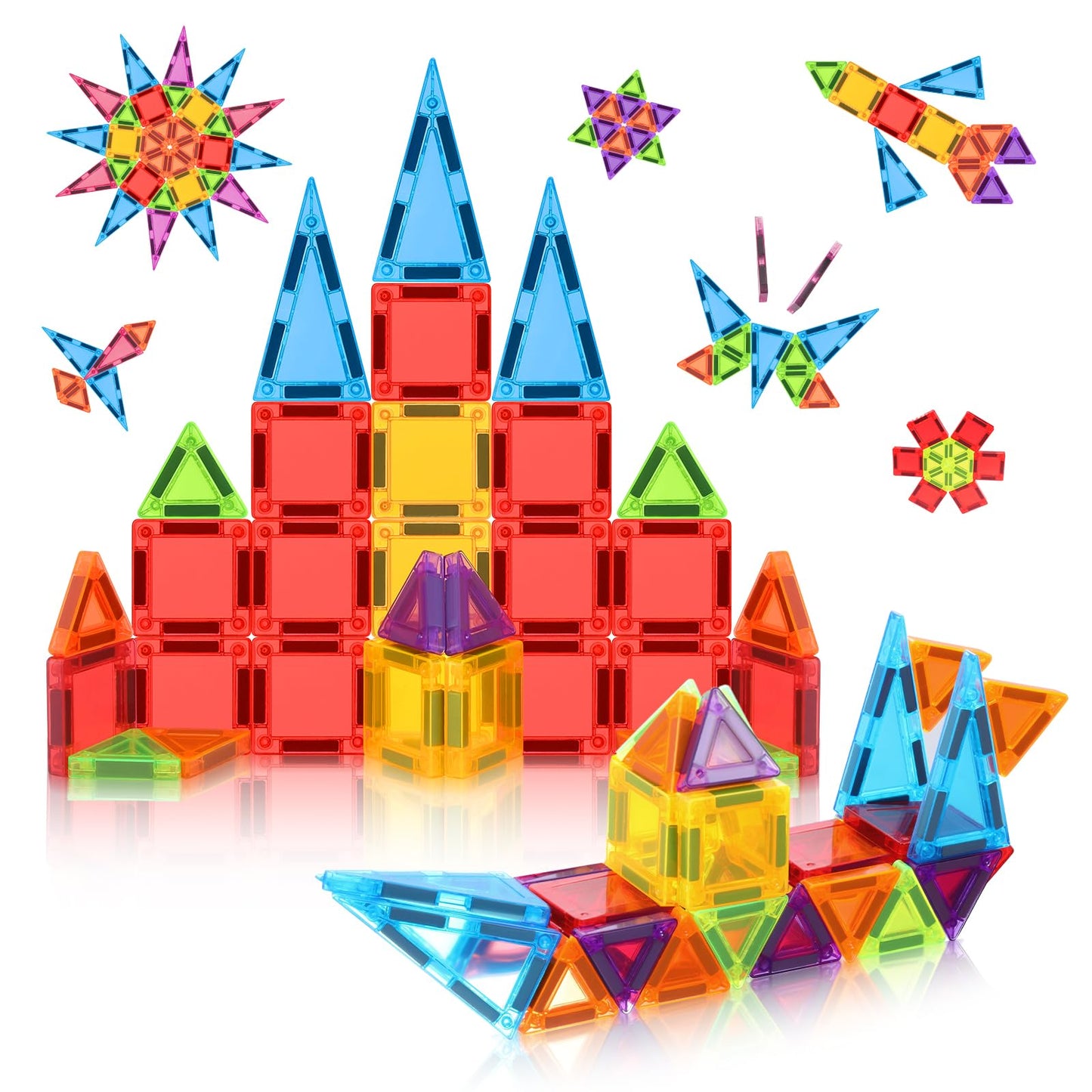 Magnetische Bausteine für Kinder, 32 Stück