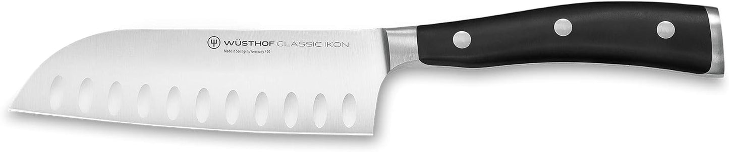 Classic Ikon Santoku, Schwarz 14 cm Single