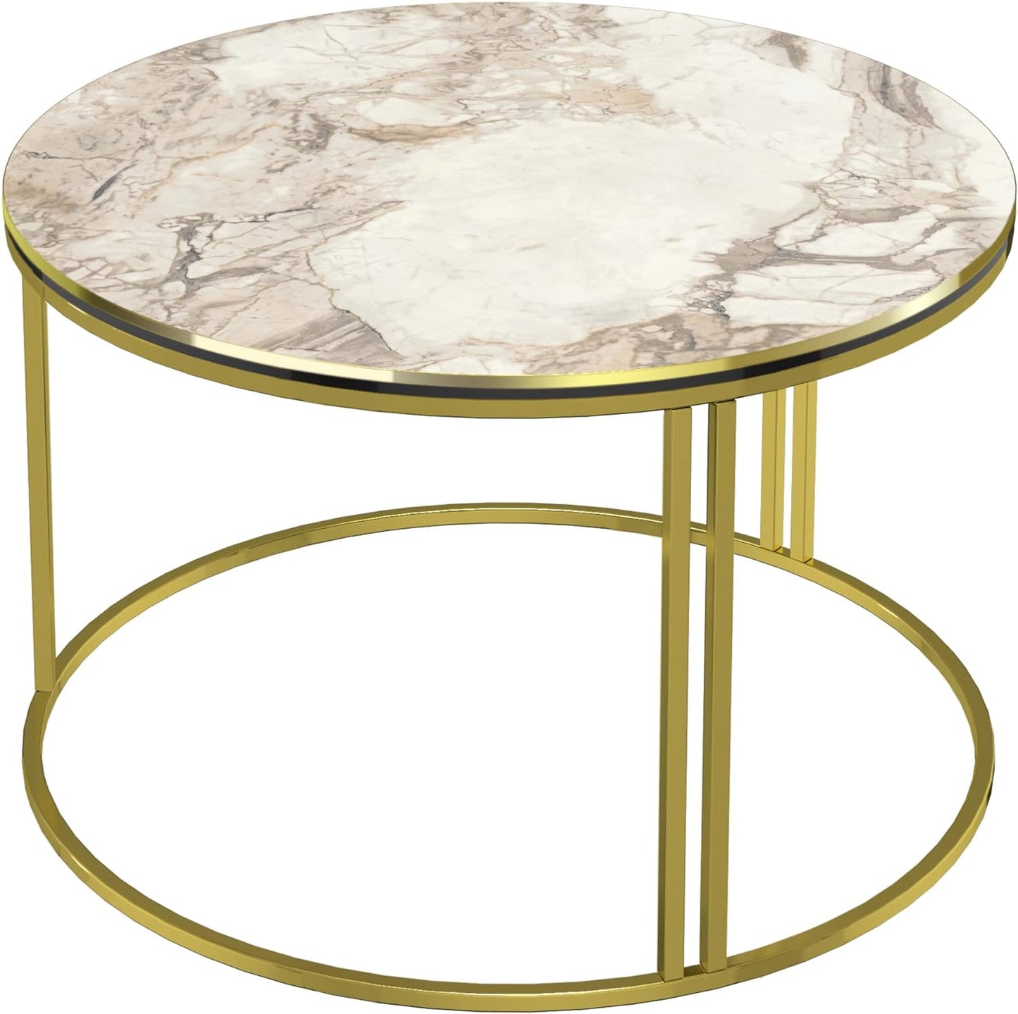 Aulum, Marmor, Weiss / Gold