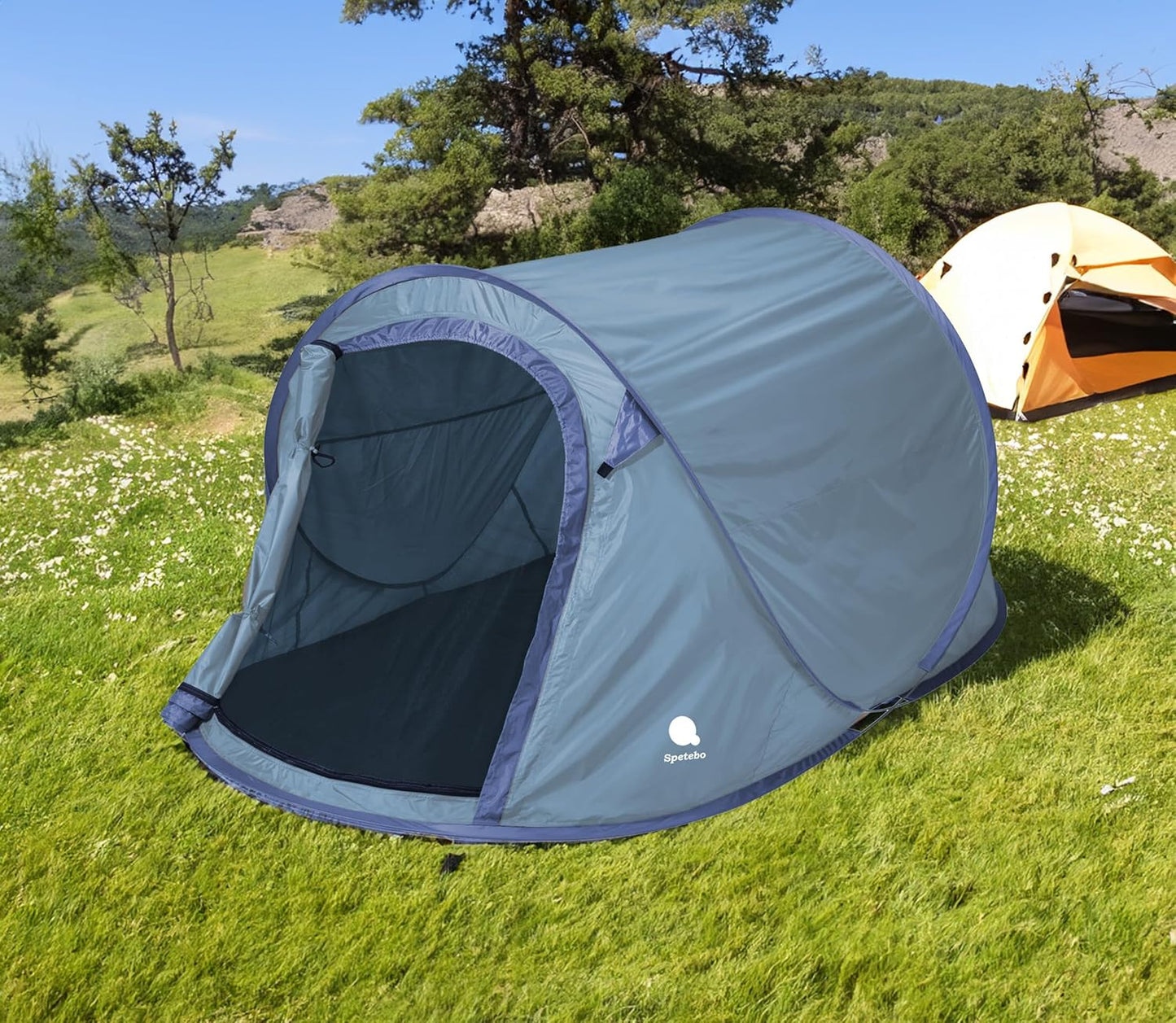 Pop Up Wurfzelt, 2 Personen / blau