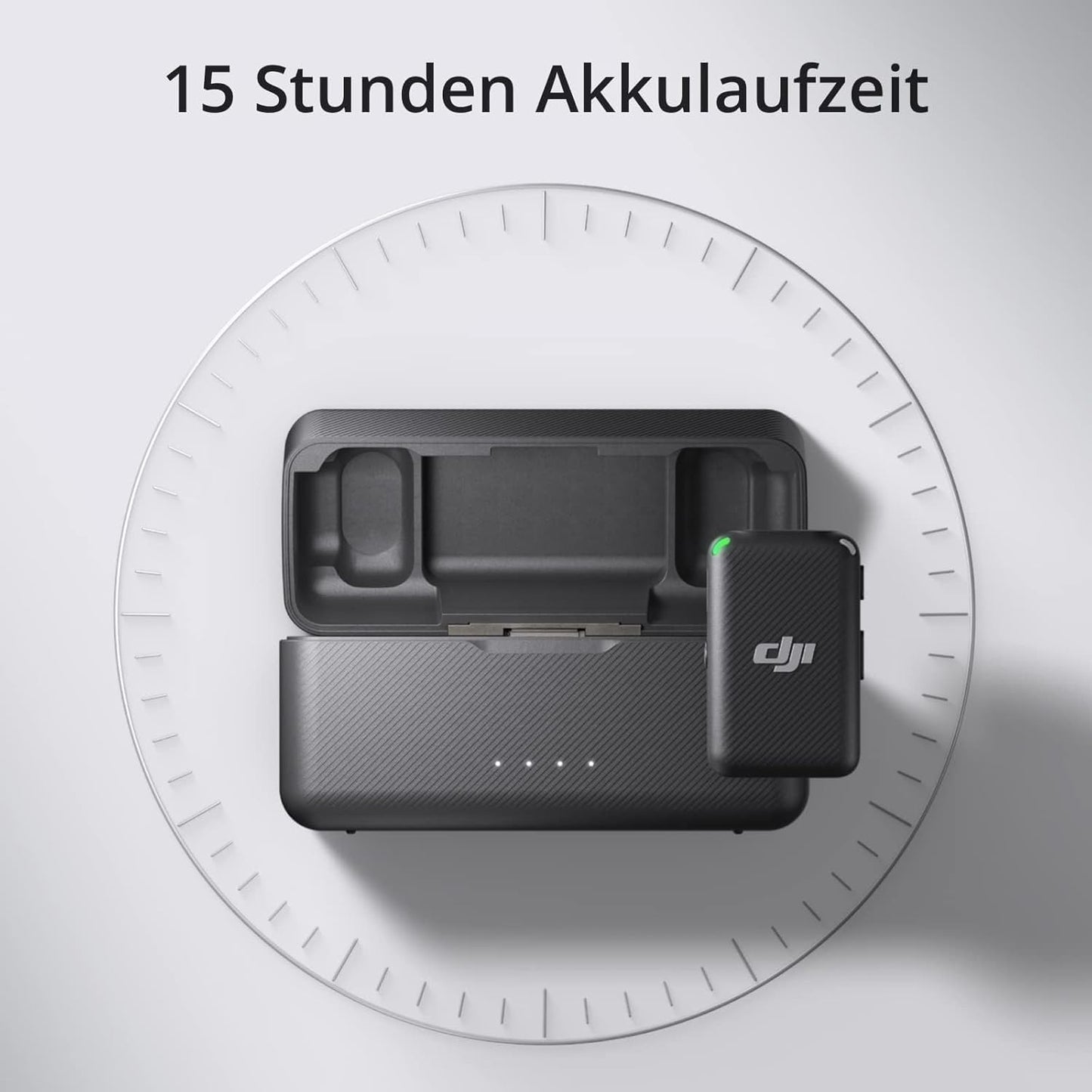 Mic Lavalier-Funkmikrofon-Set, DJI Mic (2 Sender + 1 Empfänger + Ladeschale)