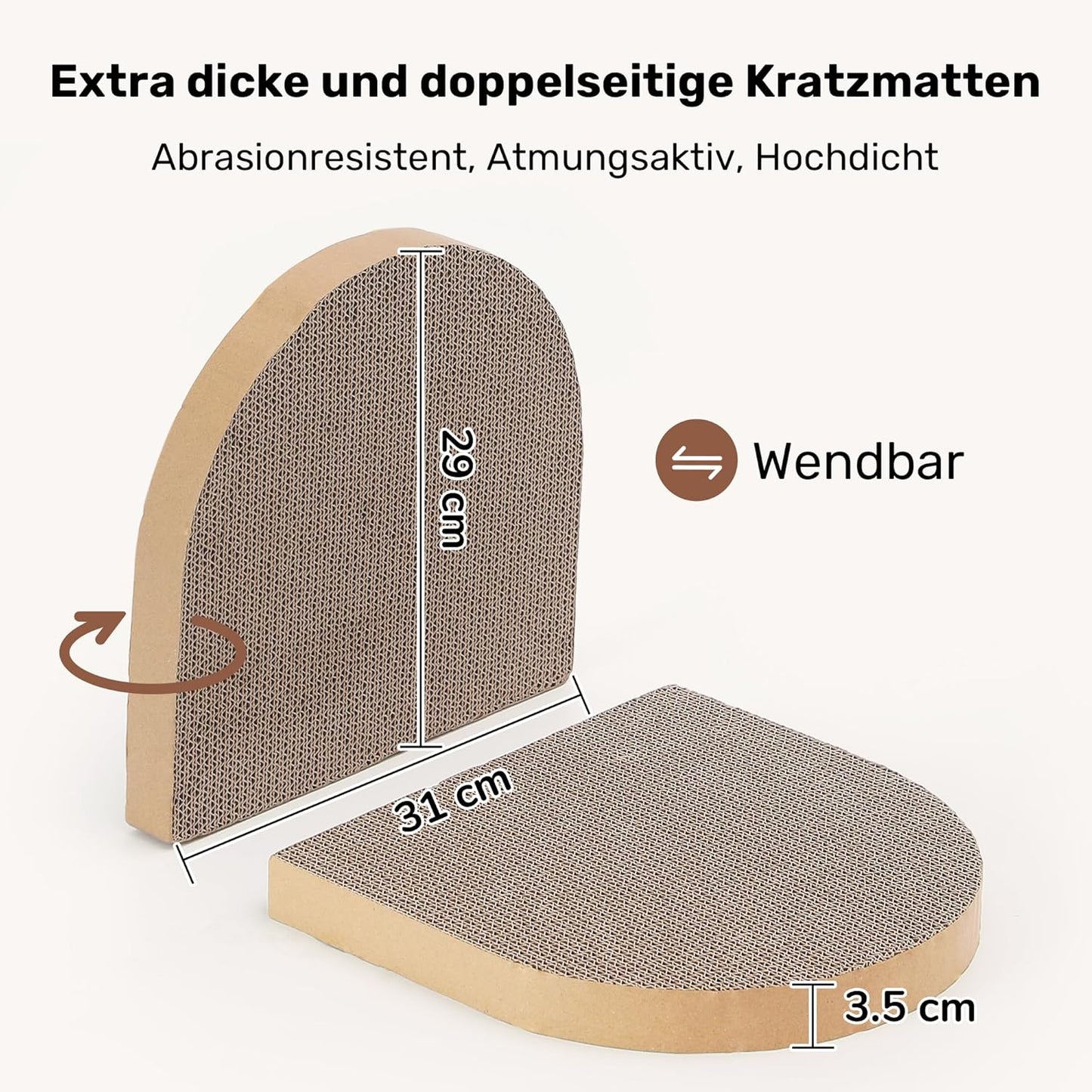 Kratzbrett in Sofa-Form, beige