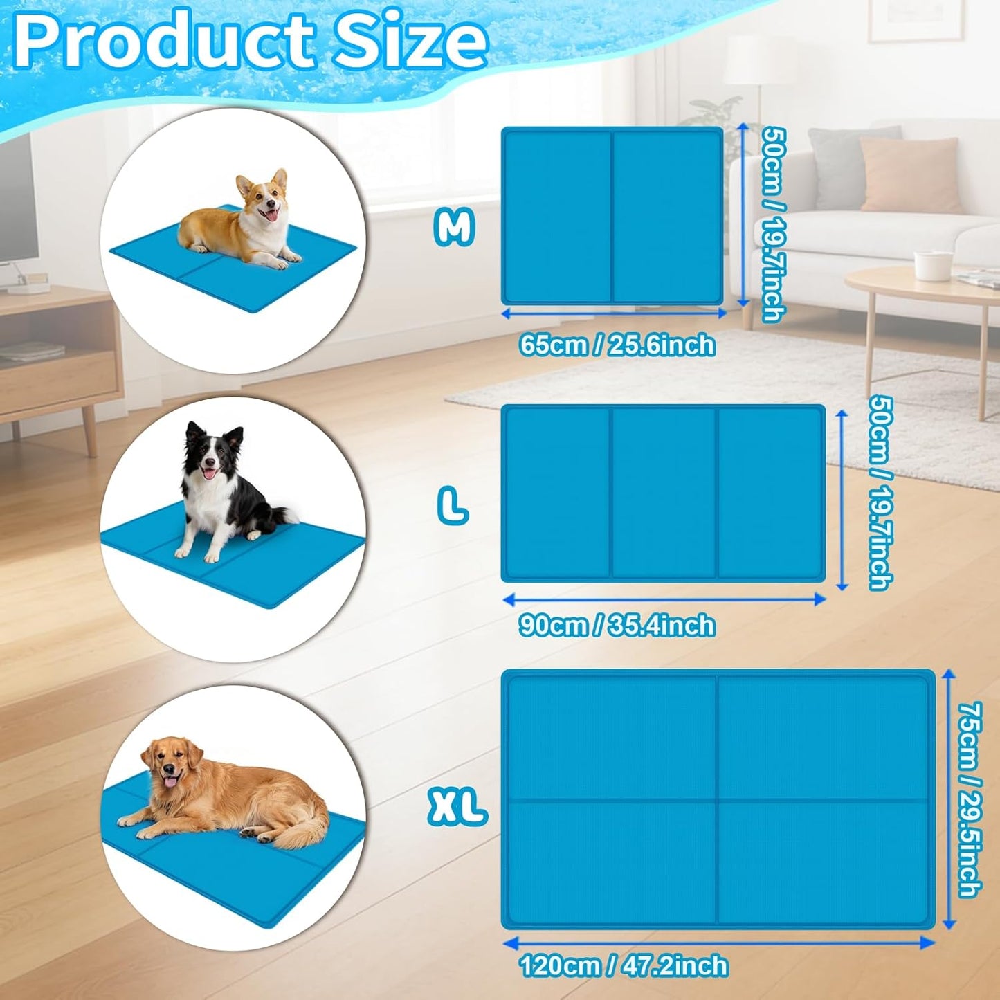 Selbstkühlende Hundematte, XL