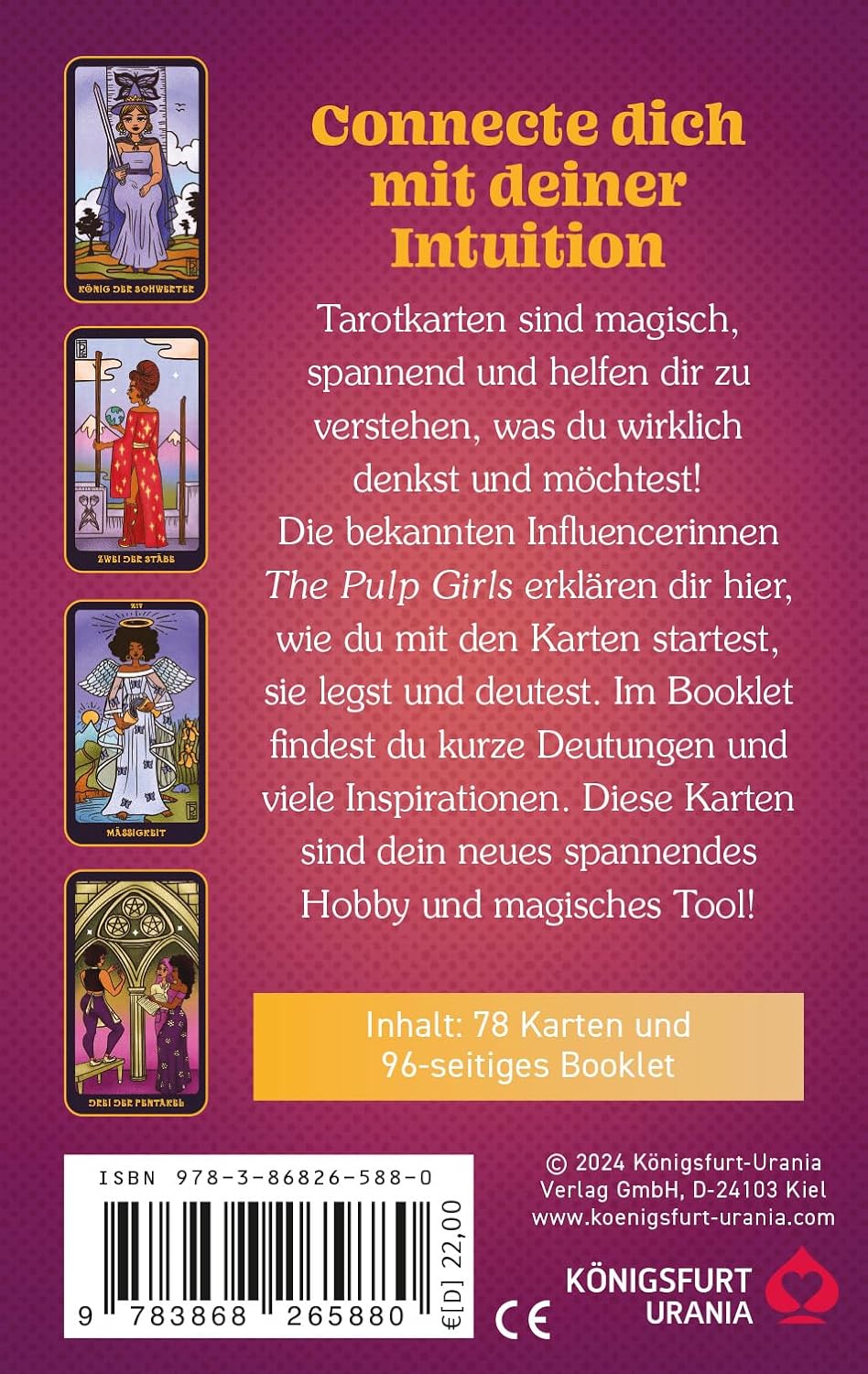 The Pulp Girls Tarot - Connecte dich mit deiner Intuition, Taschenbuch