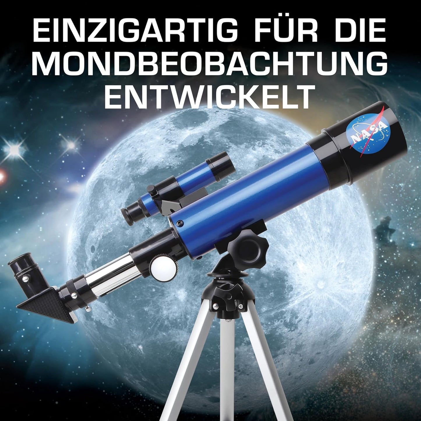 Kinder-Teleskop für den Mond mit 90-facher Vergrösserung