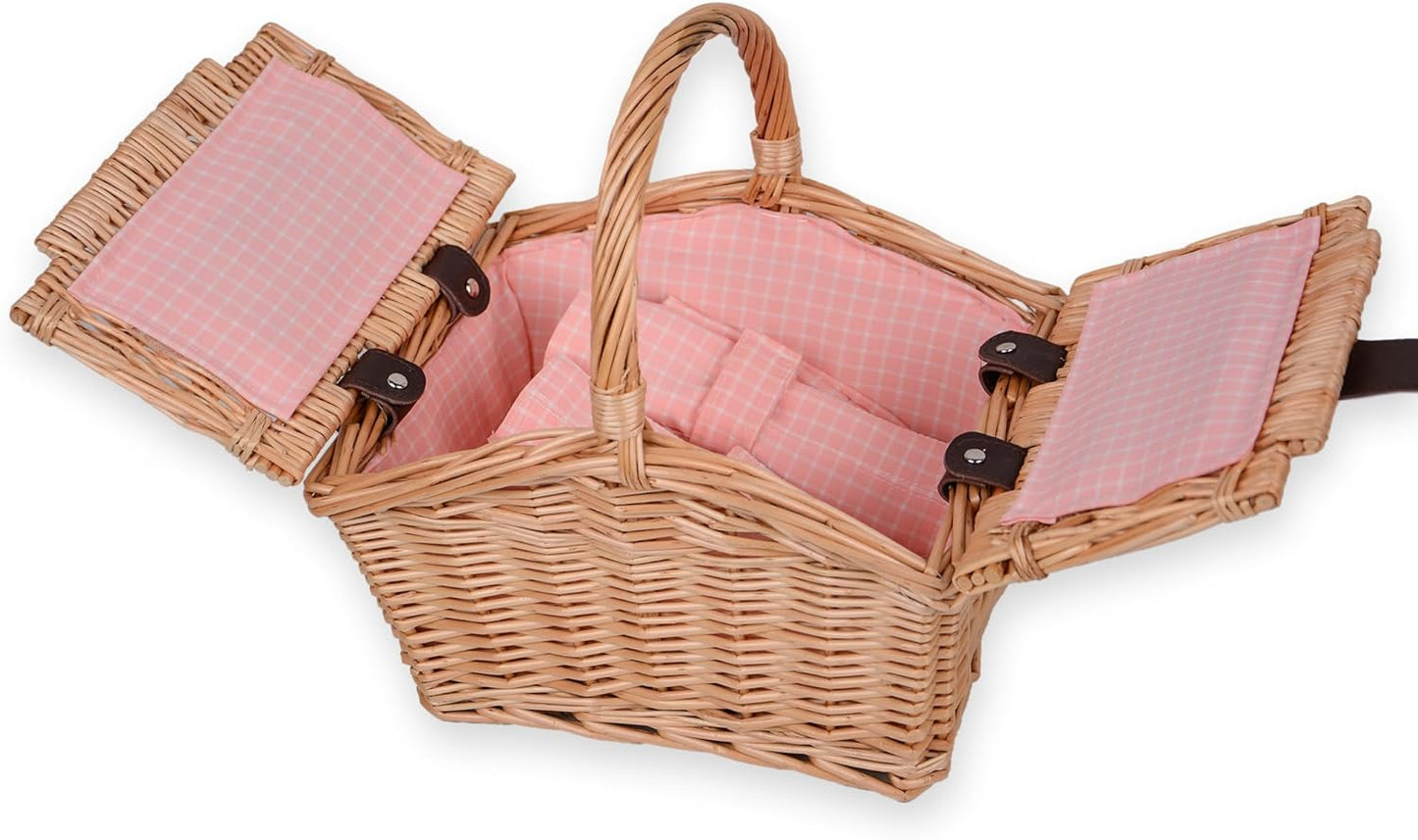 Picknickkorb für Kinder, Rechteckig Pink