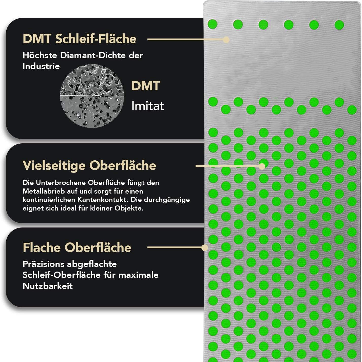 Diamant Schleifstein für Messer & Werkzeuge, Extrafein