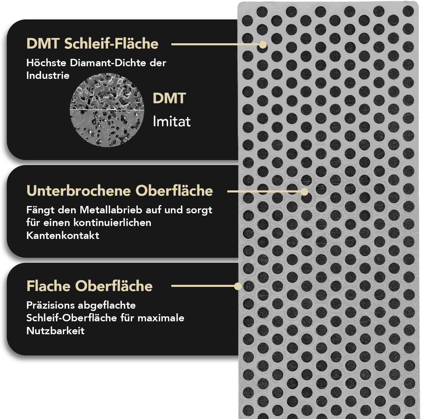 Diamant-Schleifstein in Holzbox, extra-grob, 15.2 cm / 6 Zoll - Extra-Grob