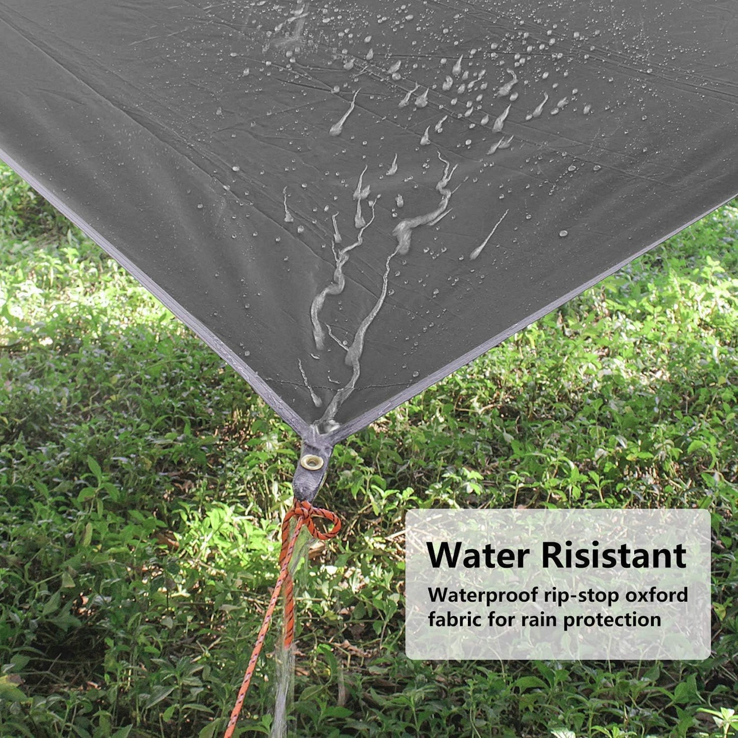 Wasserdichtes Tarp, Grau 4.4x4.4 m