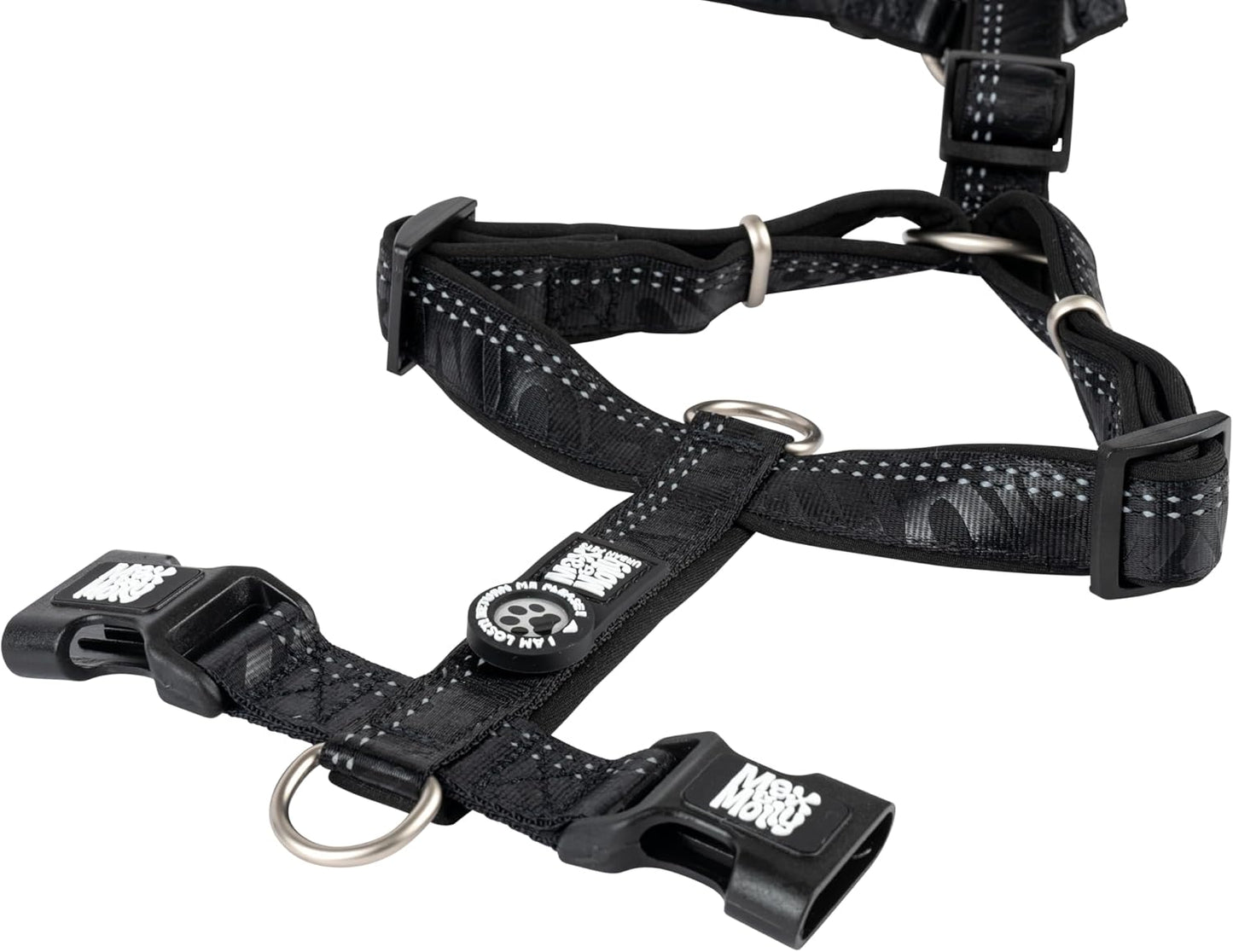 Hundegeschirr Matrix 2.0 mit Smart ID, Black S