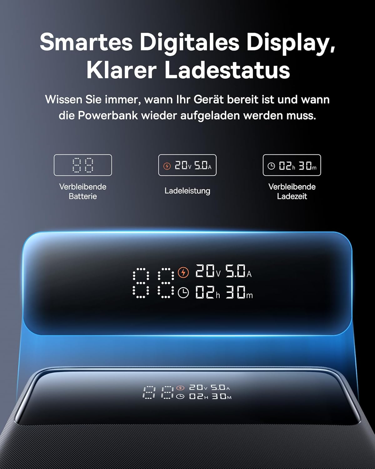 Powerbank, schwarz