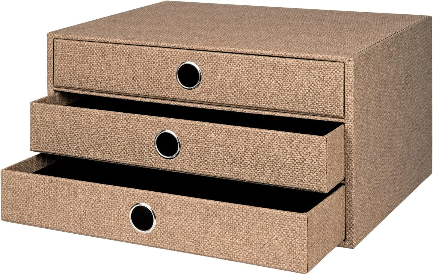 Schubladenbox Soho, Braun | Haselnuss