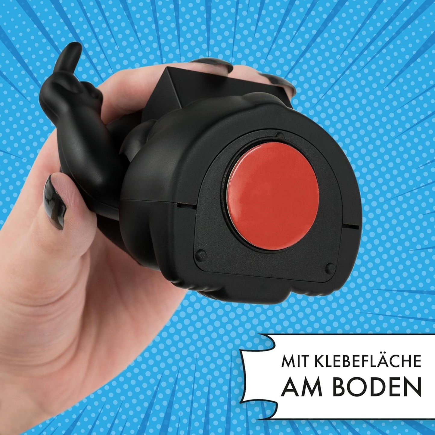 Mini Winkekatze Lucky, Black Solar