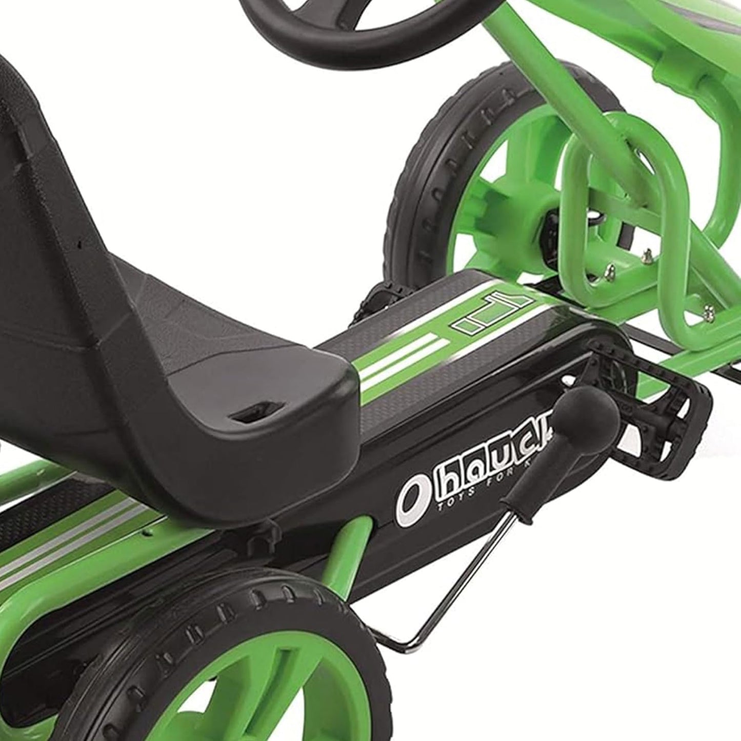 Go-Kart Speedster mit Pedalantrieb und Handbremse, grün