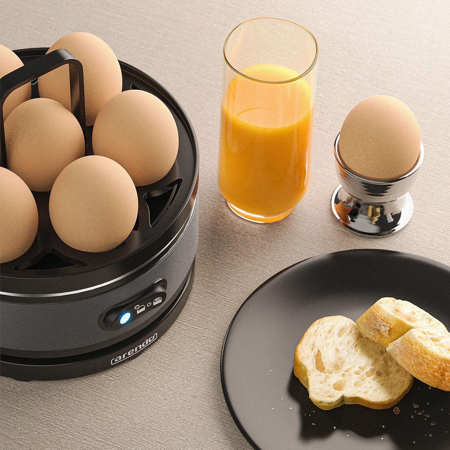 Eierkocher Sevencook mit Warmhaltefunktion, A: Cool Grey