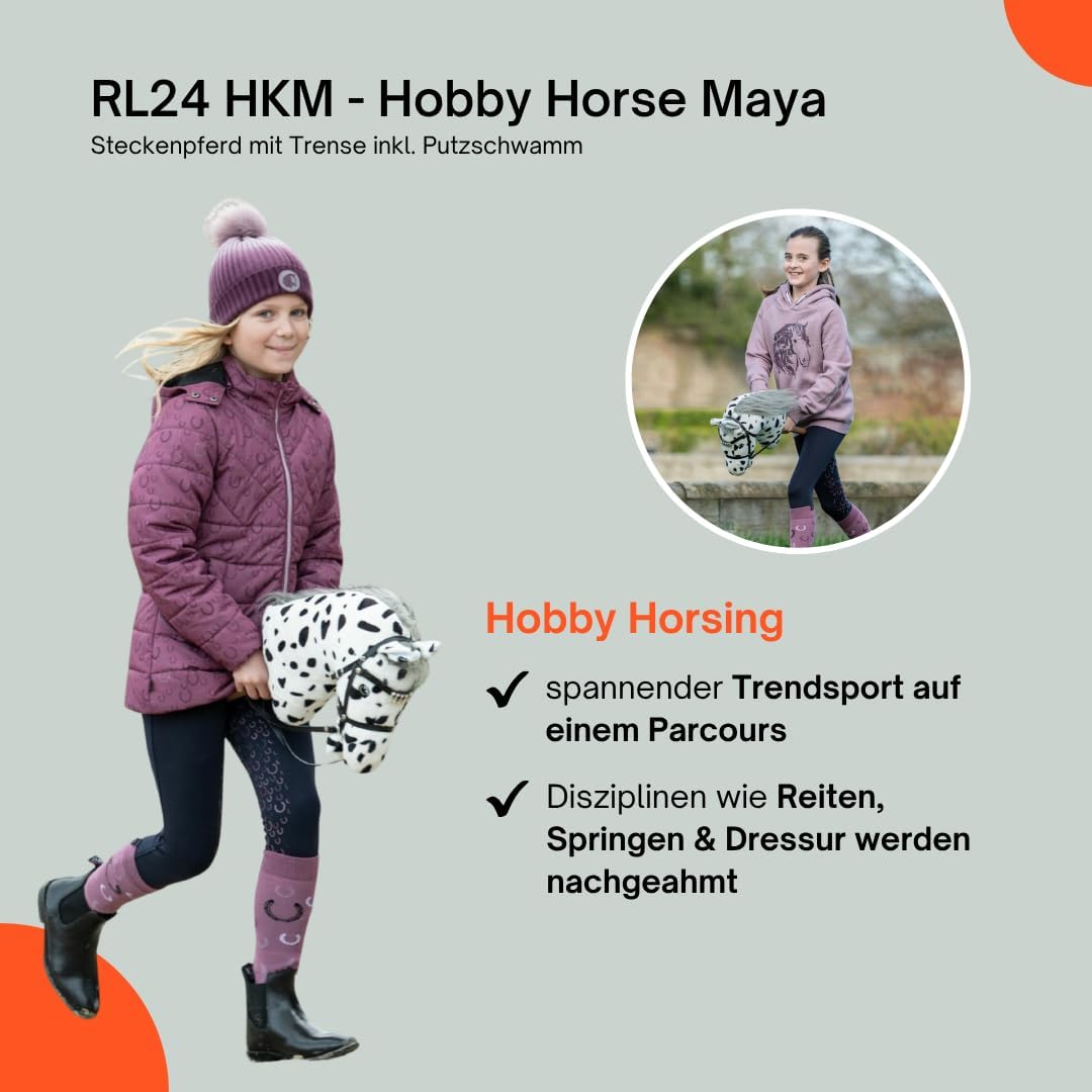 Hobby Horse Maya inkl. Putzschwamm & Trense, Maja (Weiss)