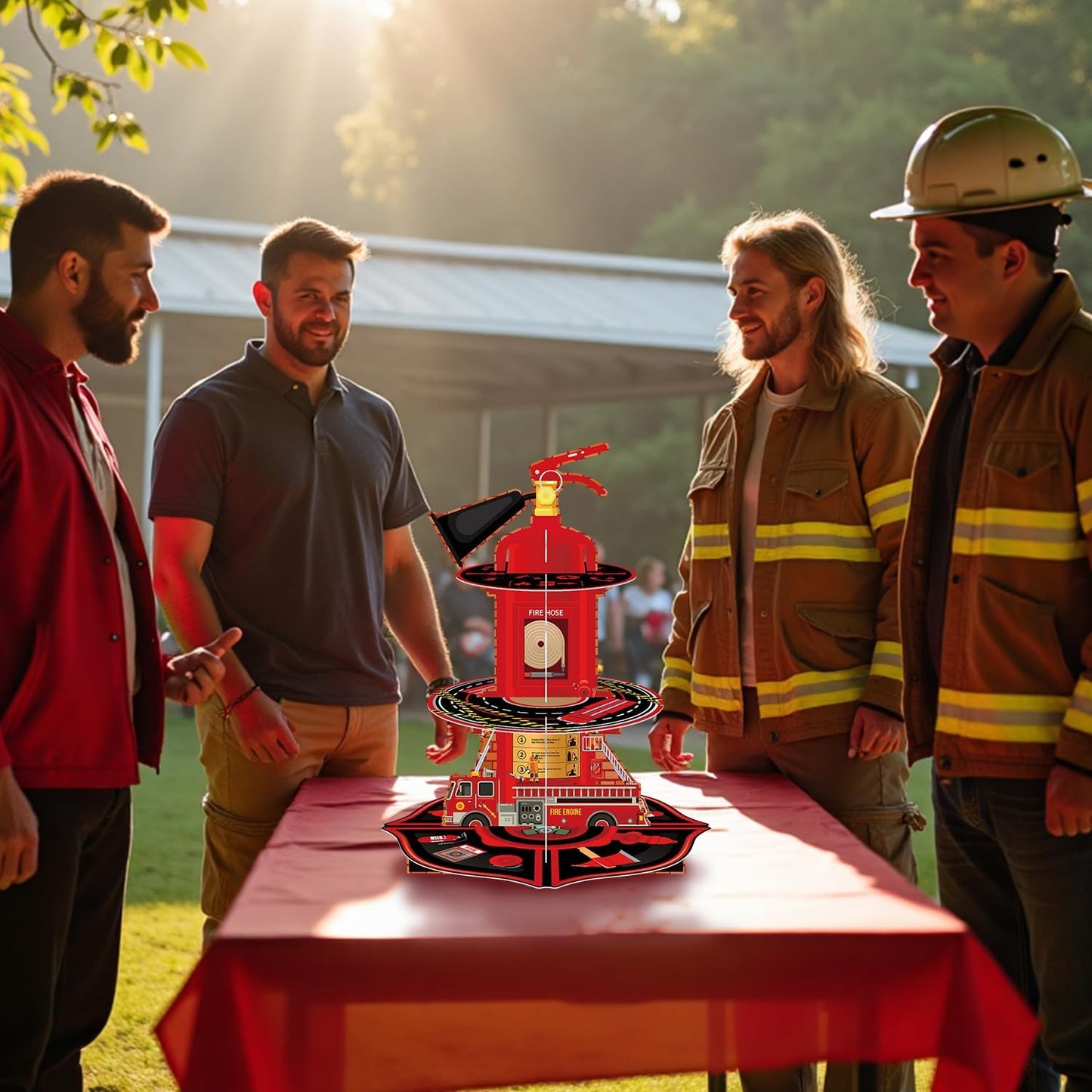 Dreistufiger Feuerwehr Kuchenständer