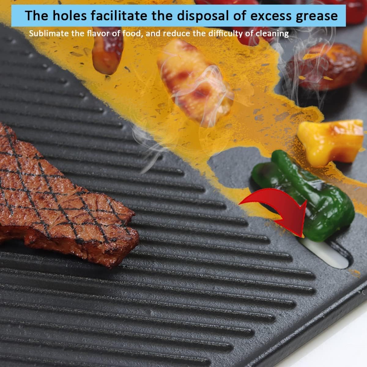 Grillplatte 43x32cm für Enders & Landmann, Grillplatte für Enders