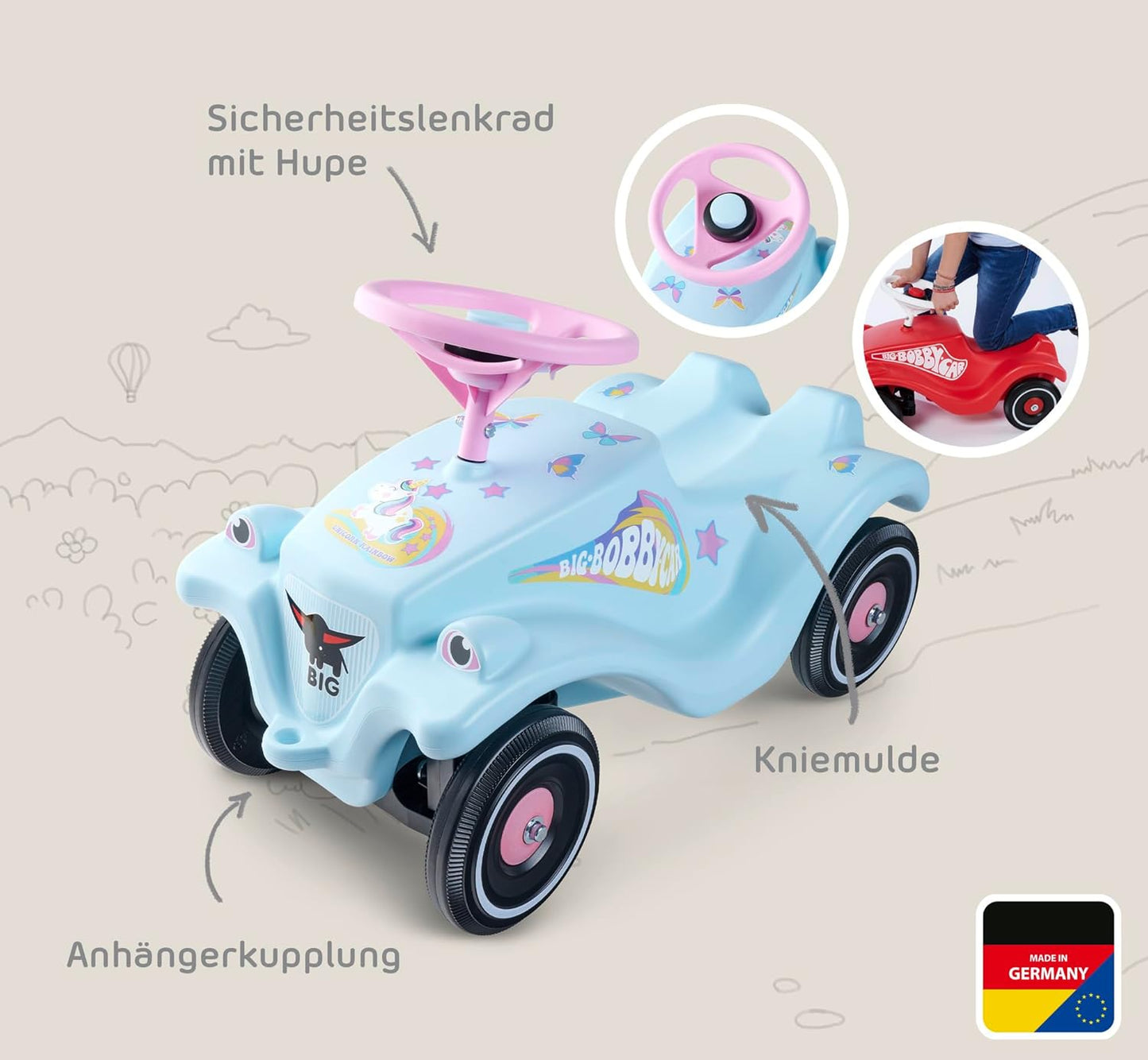 Bobby-Car-Classic Einhorn