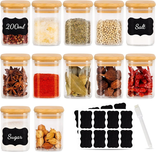 12er Set Gewürzgläser
