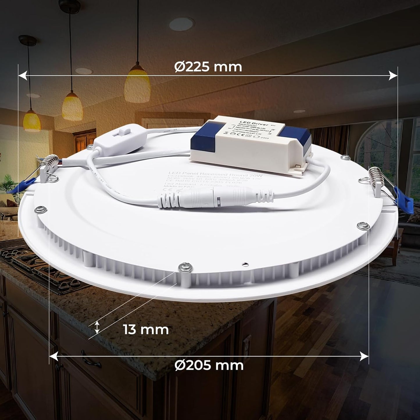 LED-Einbaustrahler, 10 Stück (1er Pack)