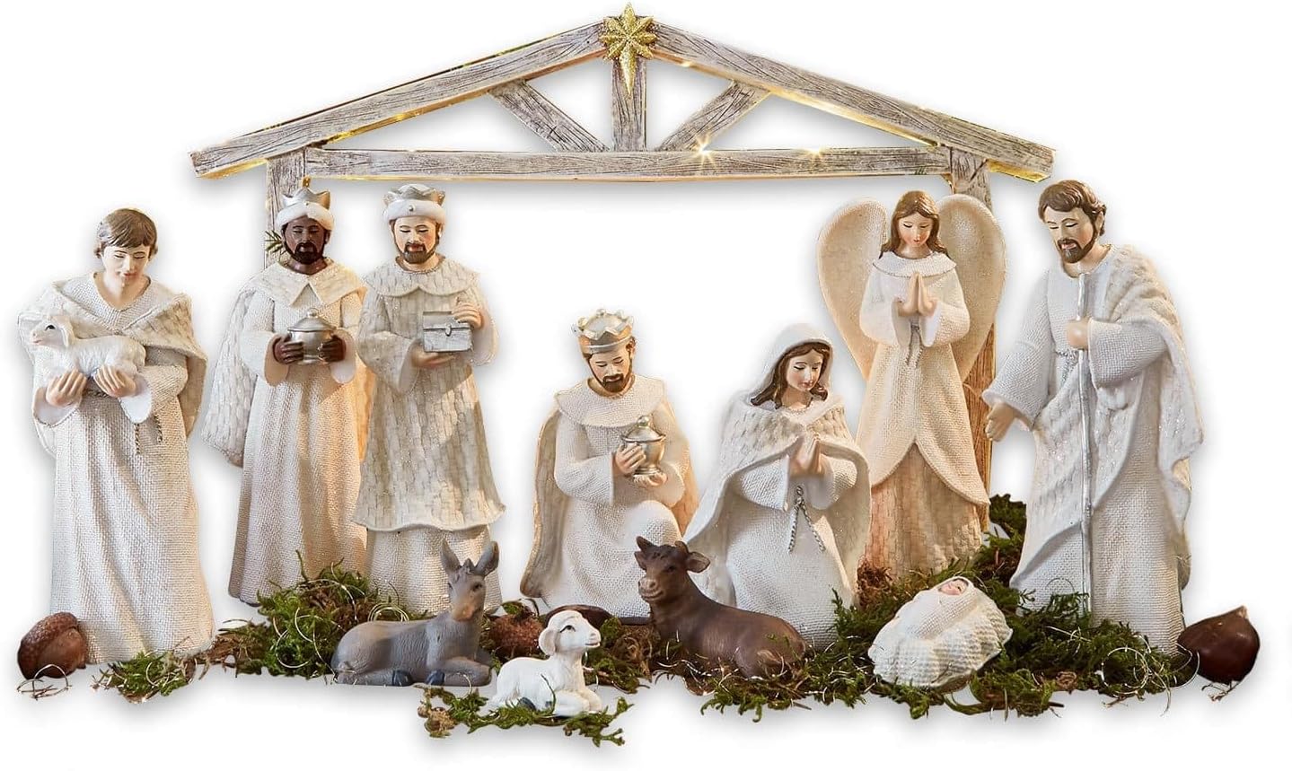 12-teiliges Krippenfiguren-Set Santo