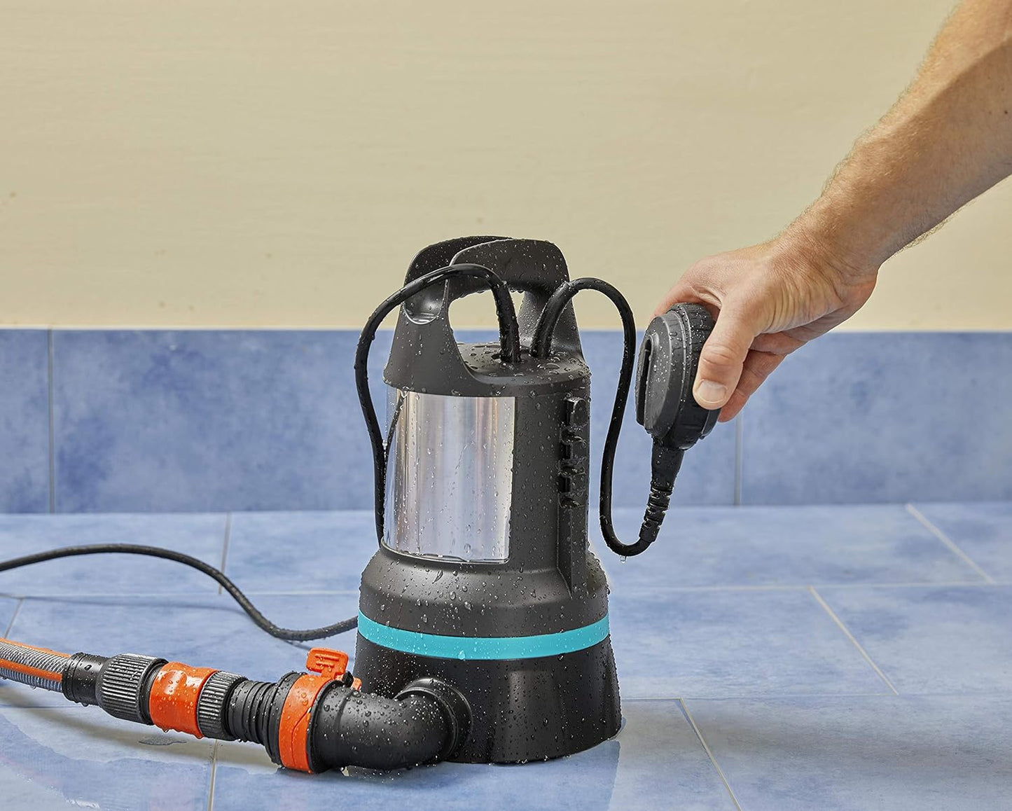 Klarwasser Tauchpumpe 11000, bis zu 11.000 l/h - Schwimmerschalter