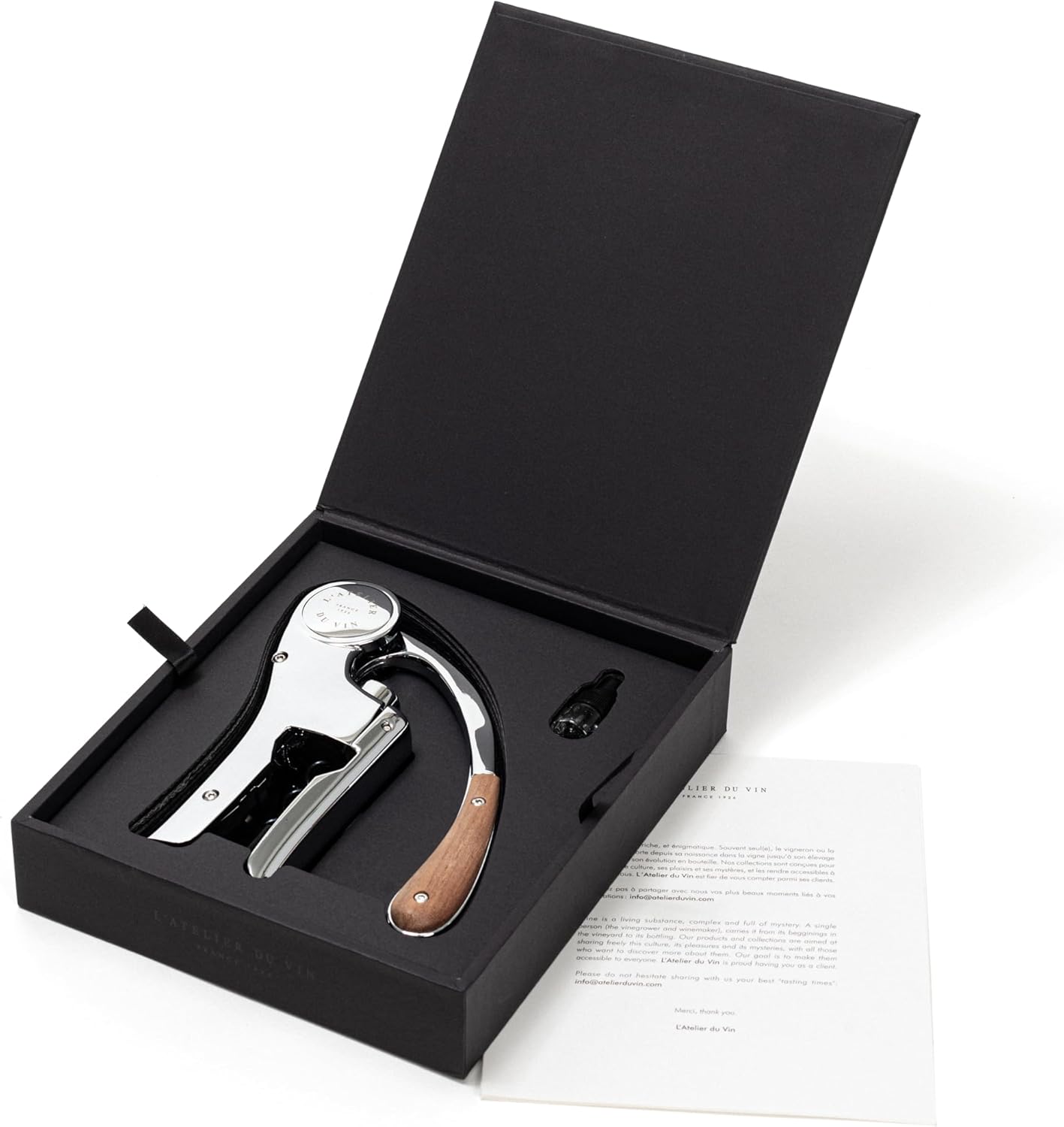 Hebelkorkenzieher Oeno Motion Wood, Oeno Motion Holz & Chrom