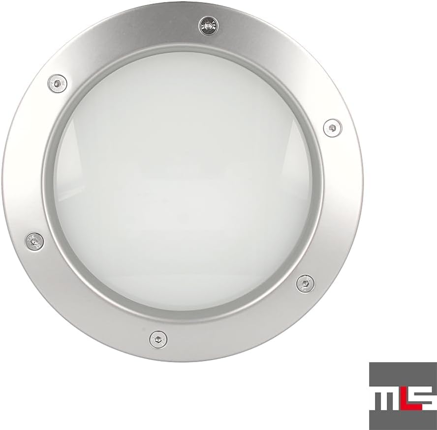 Bullauge B4000, 300 mm Mattes Glas, Silber