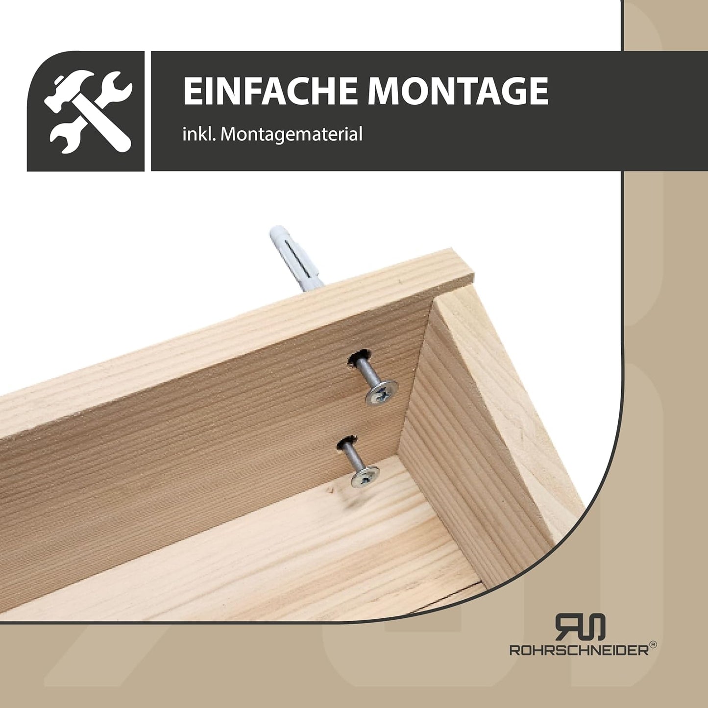 Katzentreppe aus Kiefernholz, Holz senf