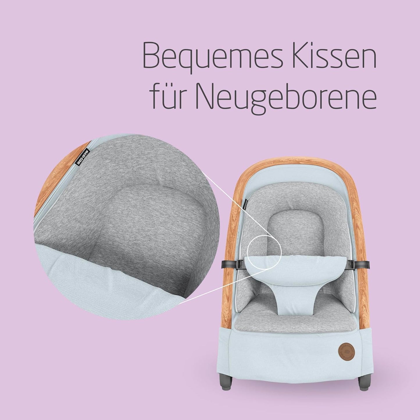 Kori 2-in-1-Babywippe, Essential Grey