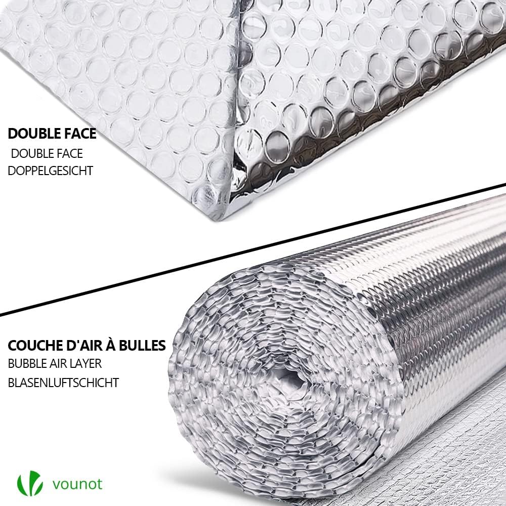 Isolierfolie Alu-Luftpolster 10m x 1m, 10m x 100cm