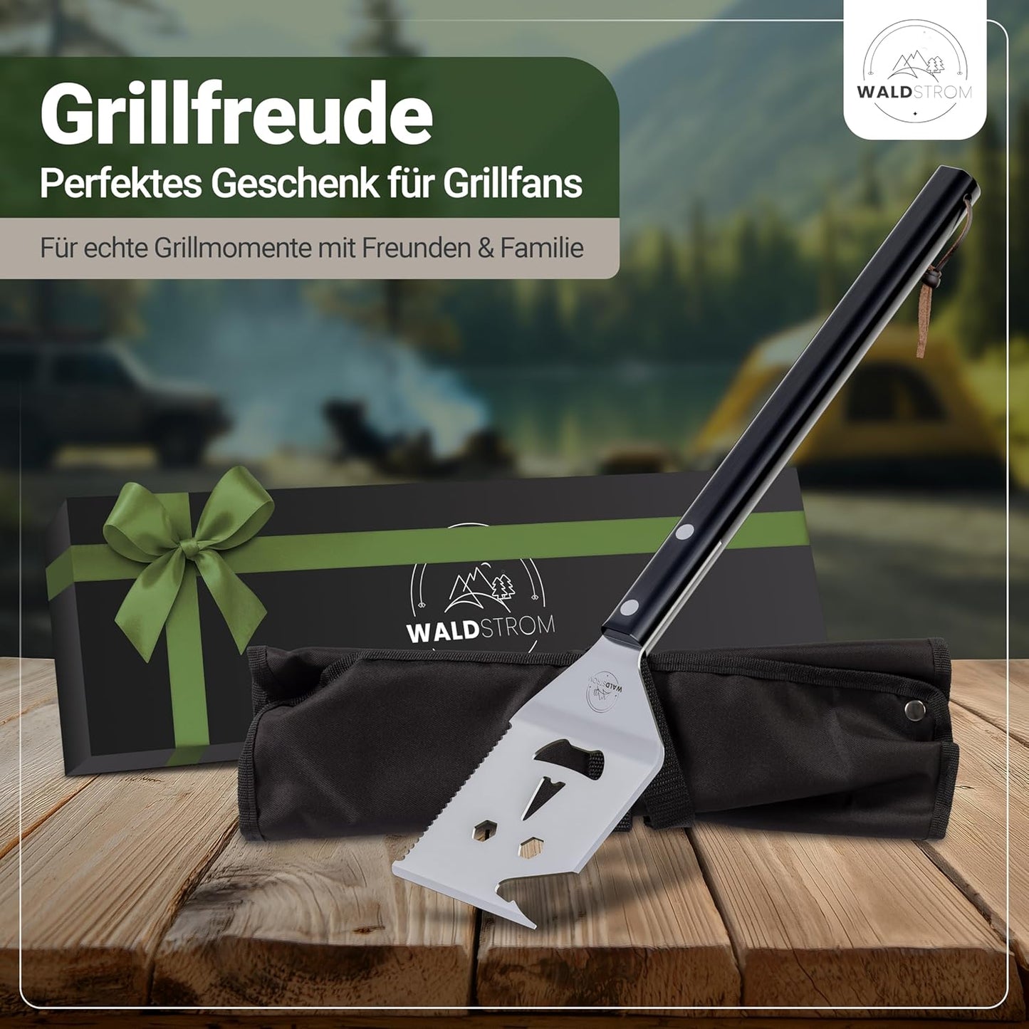 Grillspachtel mit Grillschürze