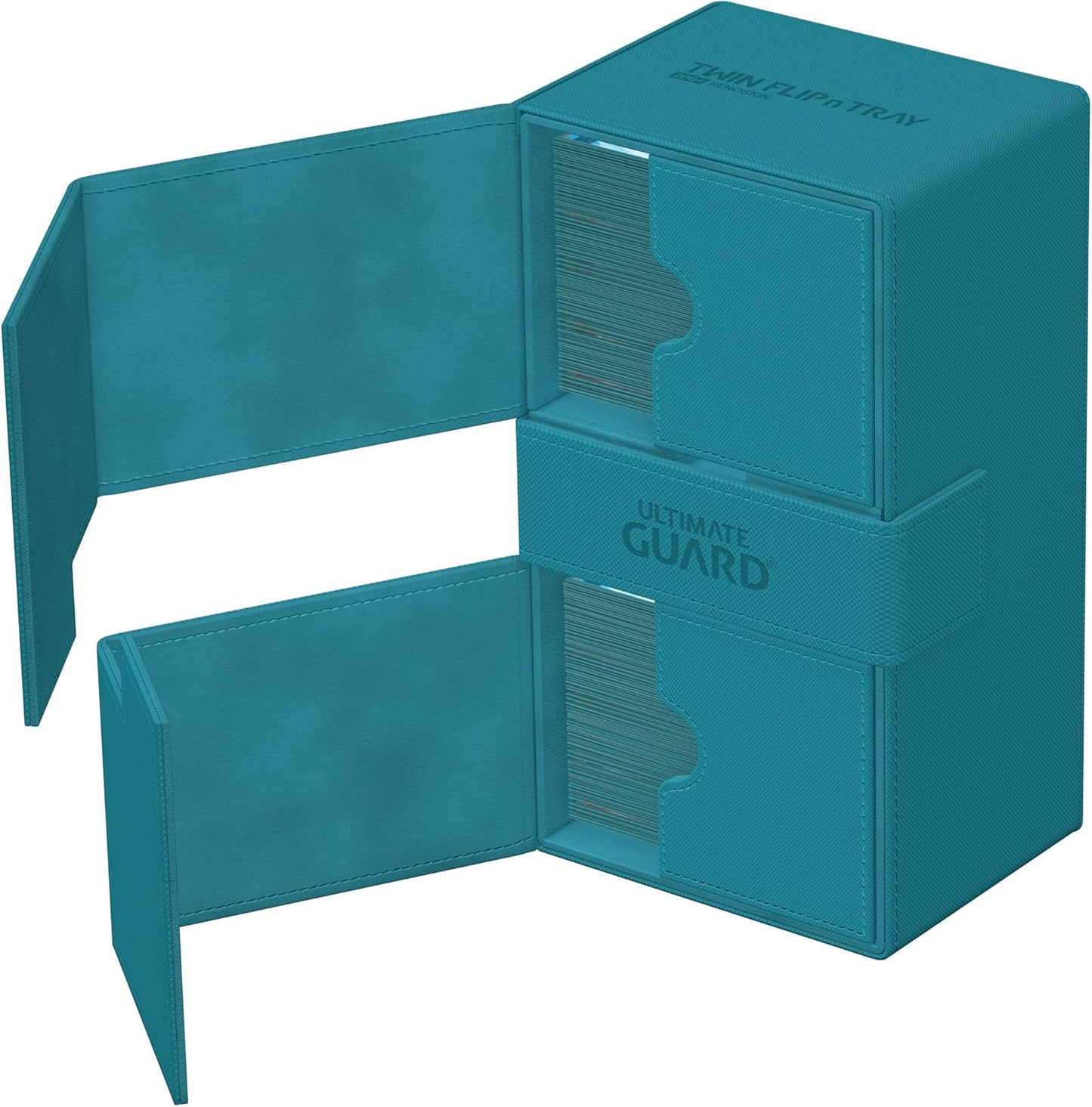 Twin Flip`n`Tray 200+ Kartenbox, 200+ Petrolblau