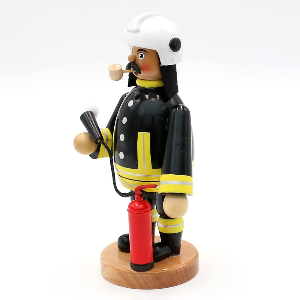 Räuchermann Feuerwehrmann mit Löscher, Feuerwehrmann mit Löscher