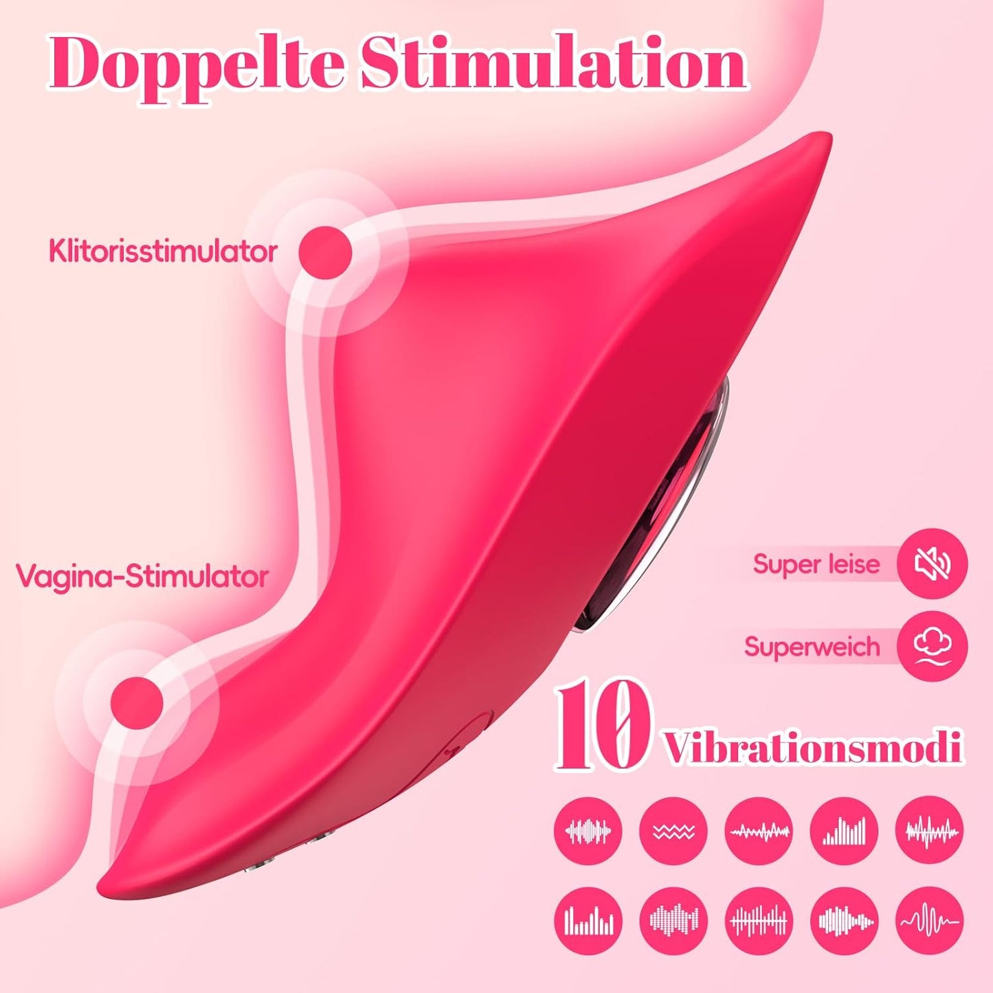 Butterfly Vibrator mit App-Fernbedienung